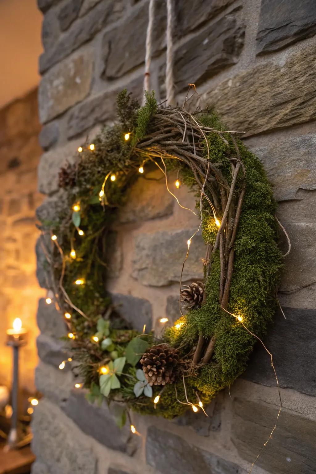 Step into an enchanted forest with this magical wreath.