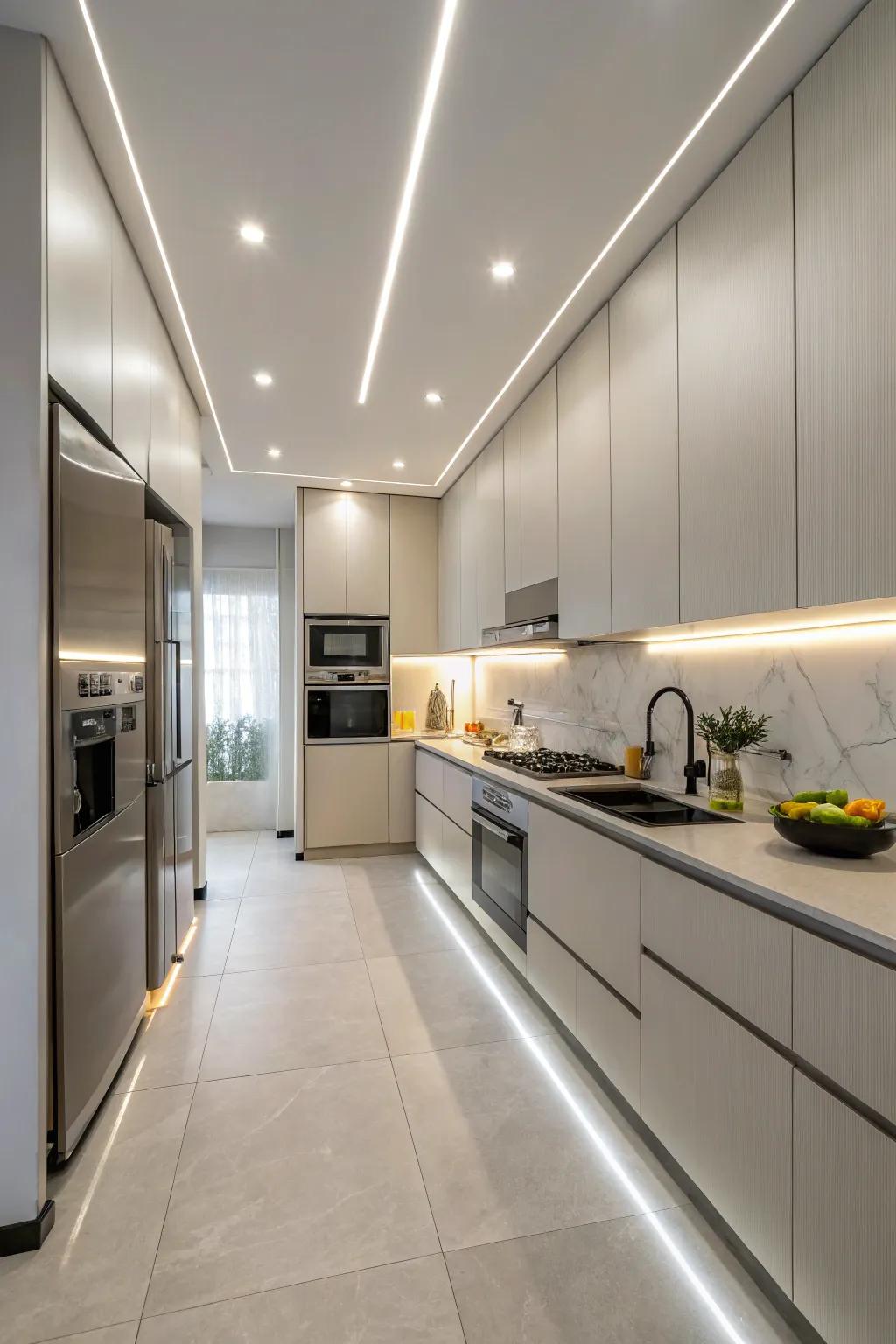 Blend your appliances into your kitchen with integrated lighting.