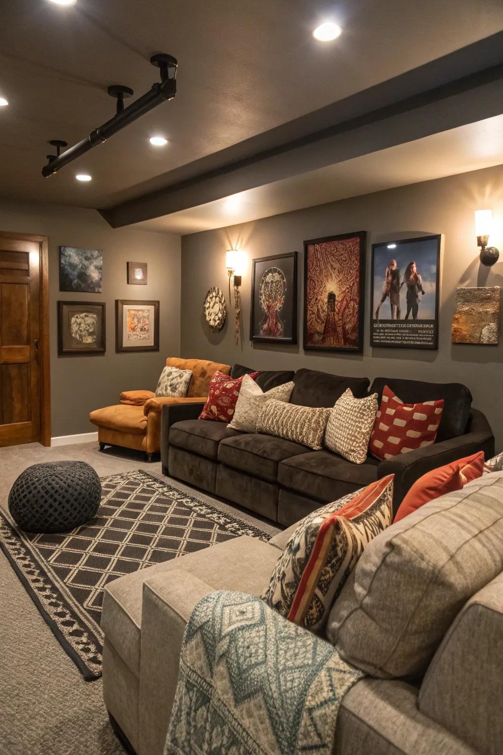 Personal touches make your movie room a true reflection of you.