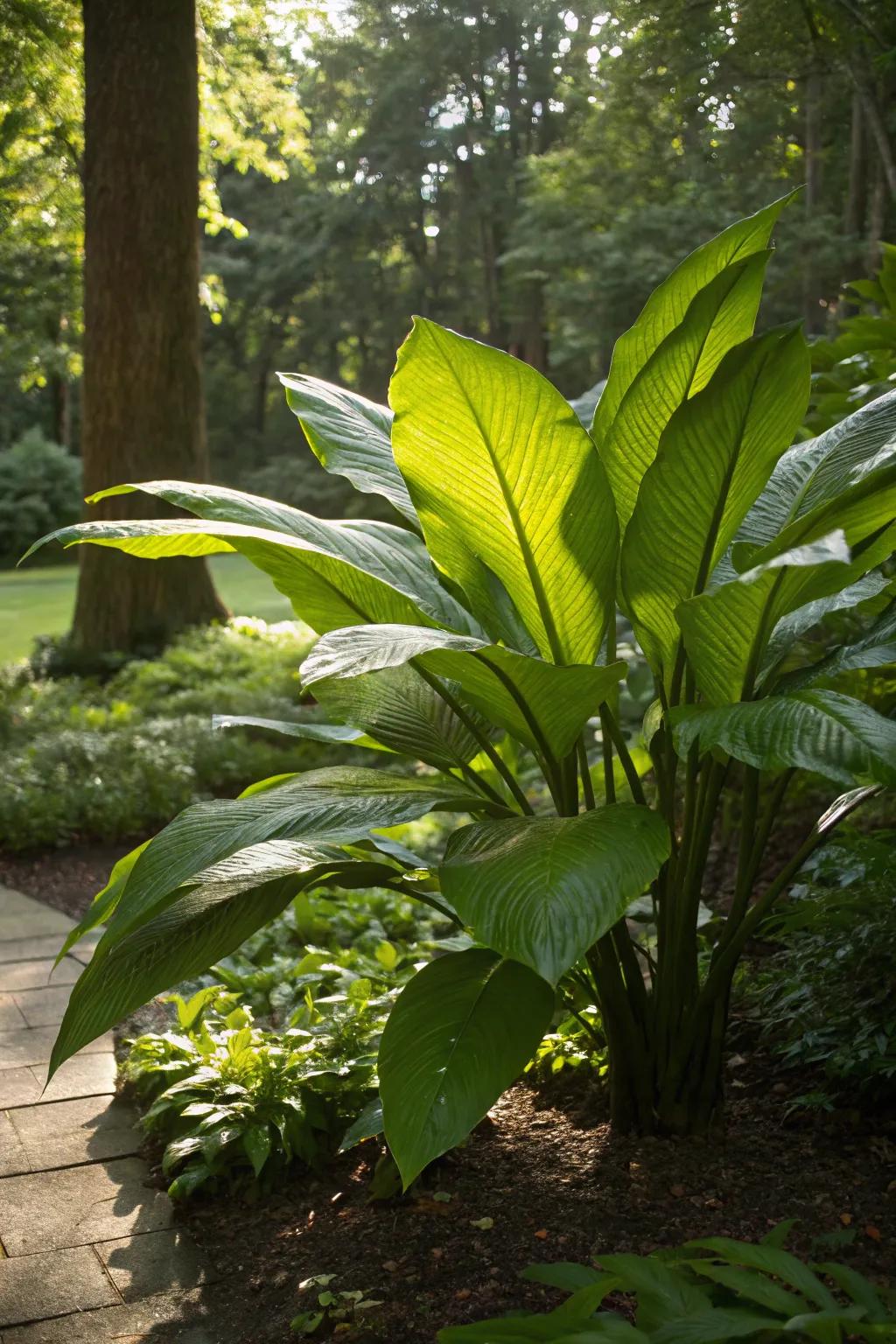 Glossy-Leaved Paper Plant providing evergreen style in the garden.