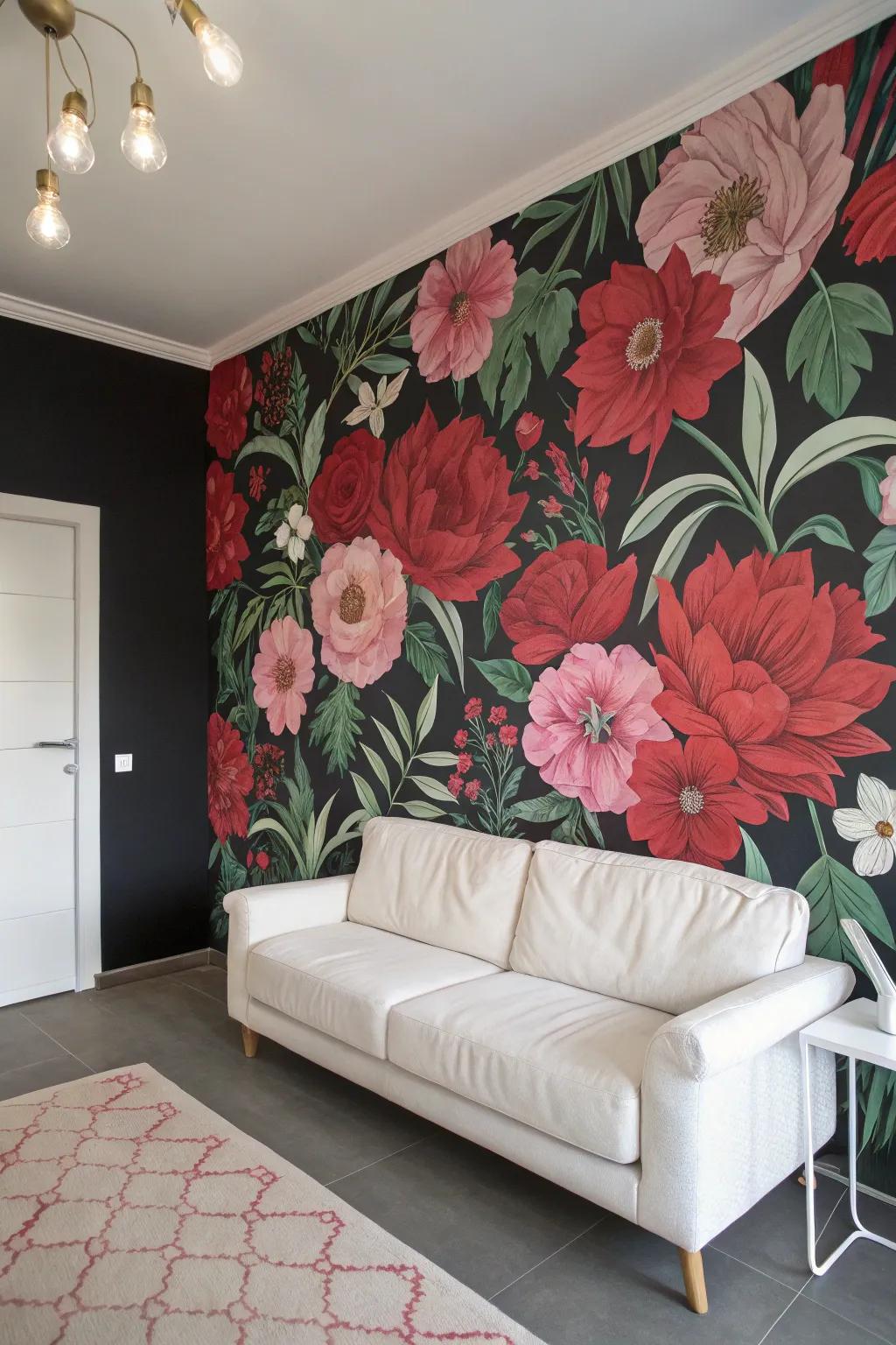 Bold wallpaper can dramatically transform a space.