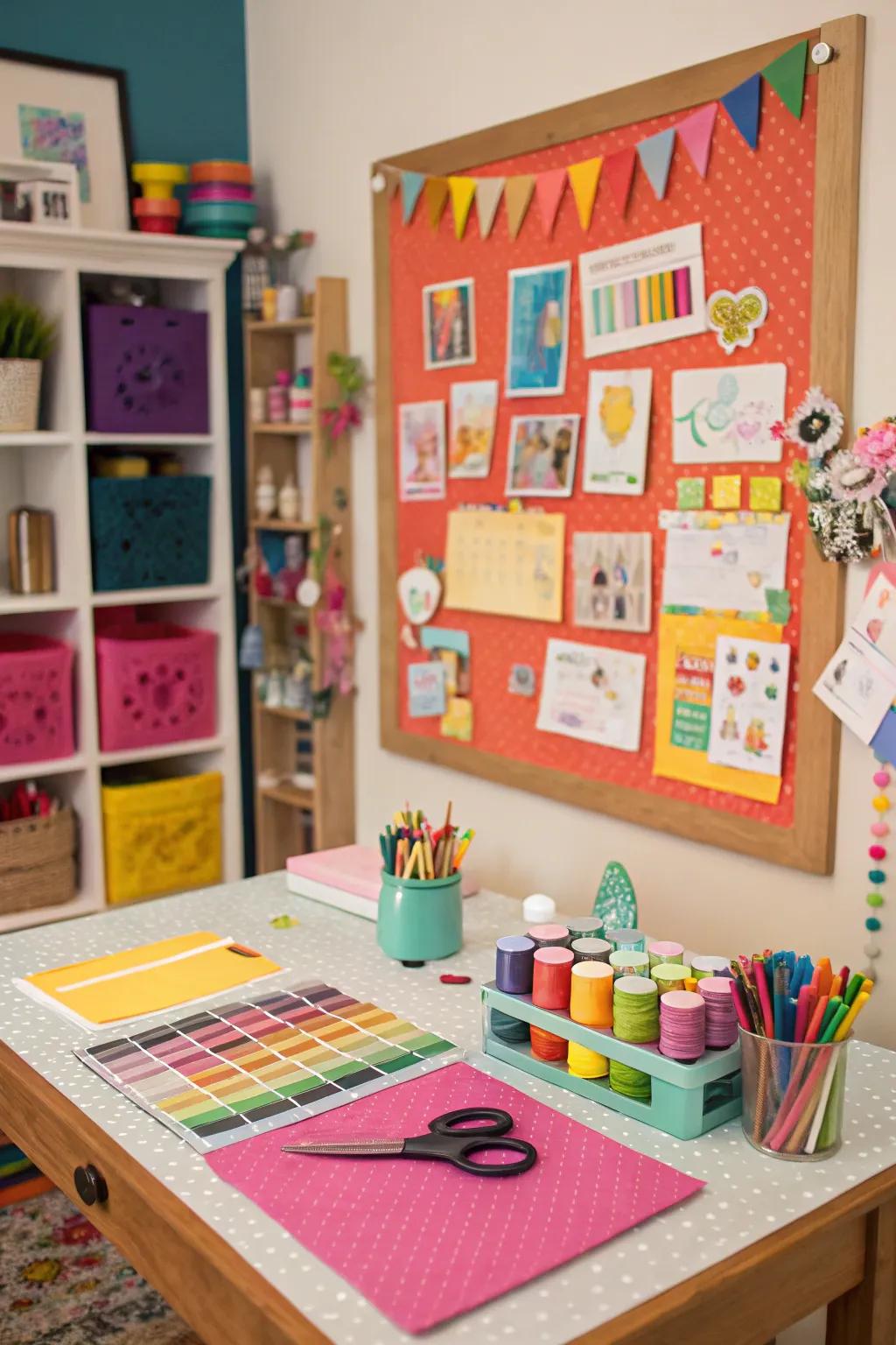 Functional art pieces can serve multiple purposes in your craft room.