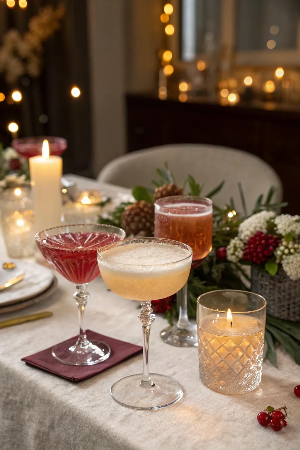 Themed drinks adding a refreshing touch to the snack table.