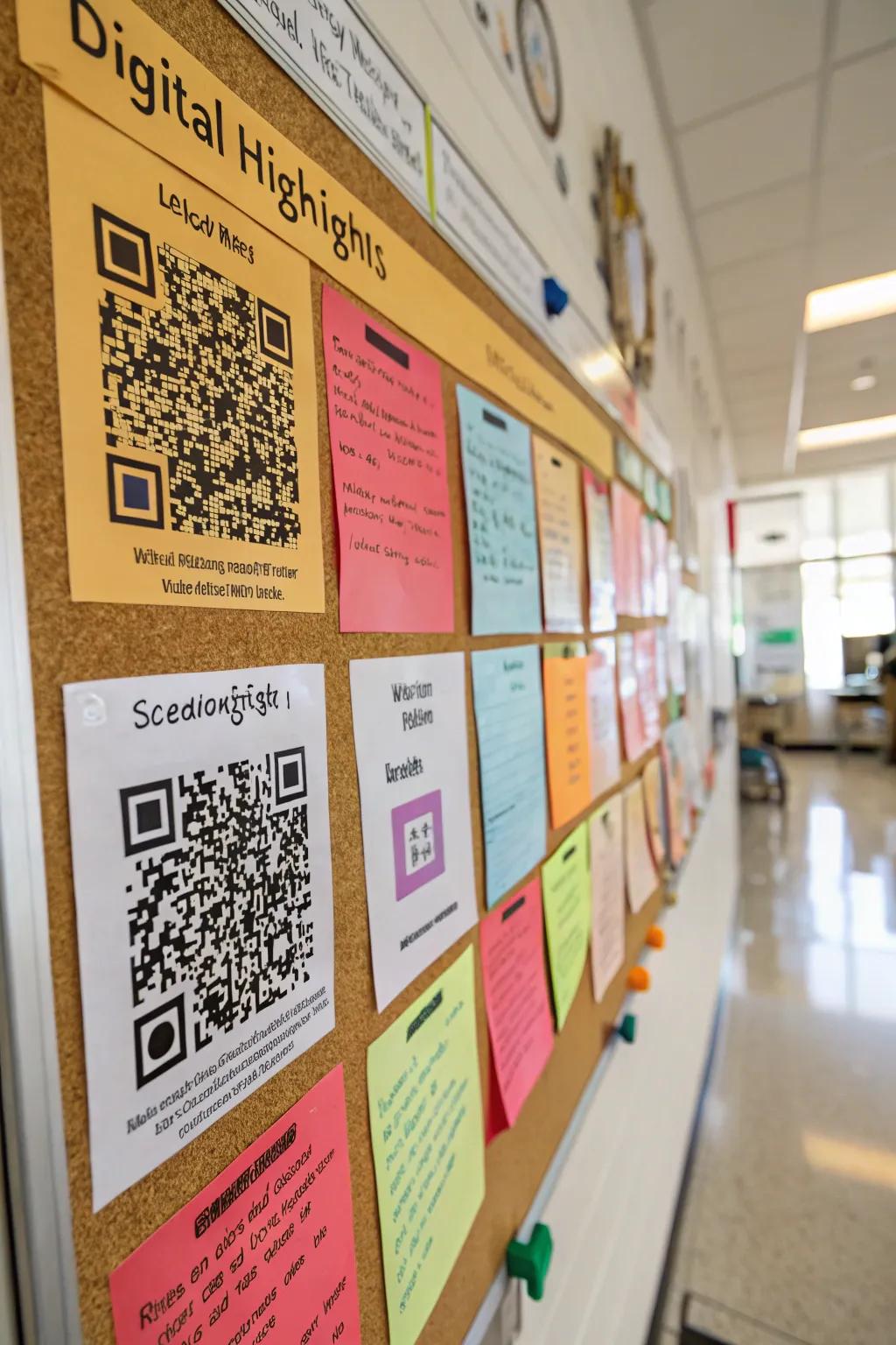 Digital highlights add a modern twist with QR codes.