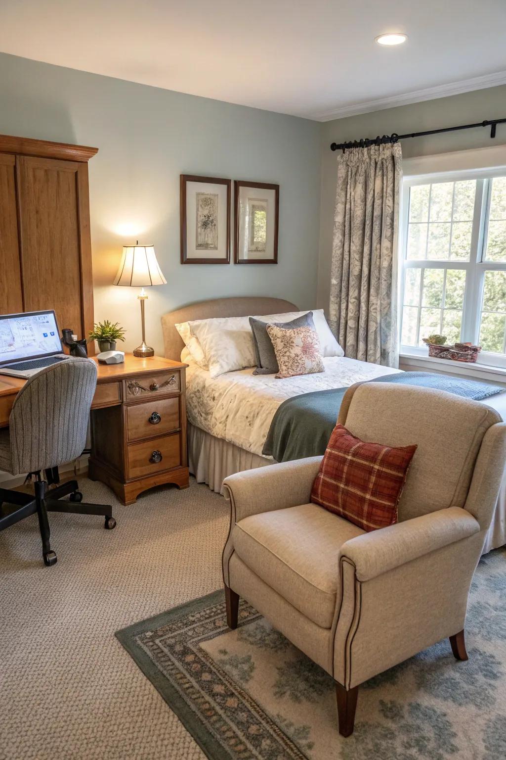 Blend functionality and style in a multi-functional space.