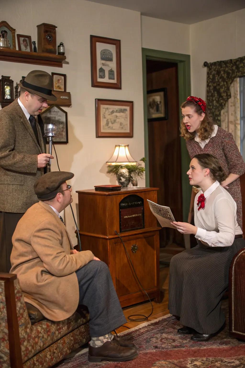 Engage guests with a night of storytelling through classic radio dramas.