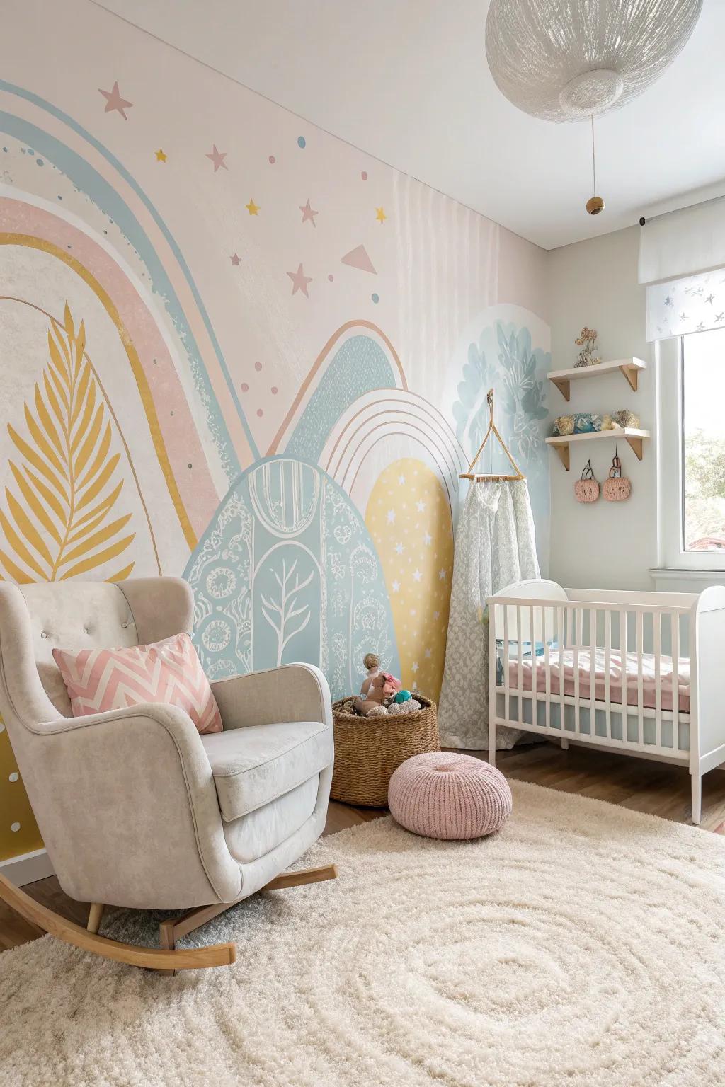 Pastel dreams create a whimsical and soothing atmosphere.