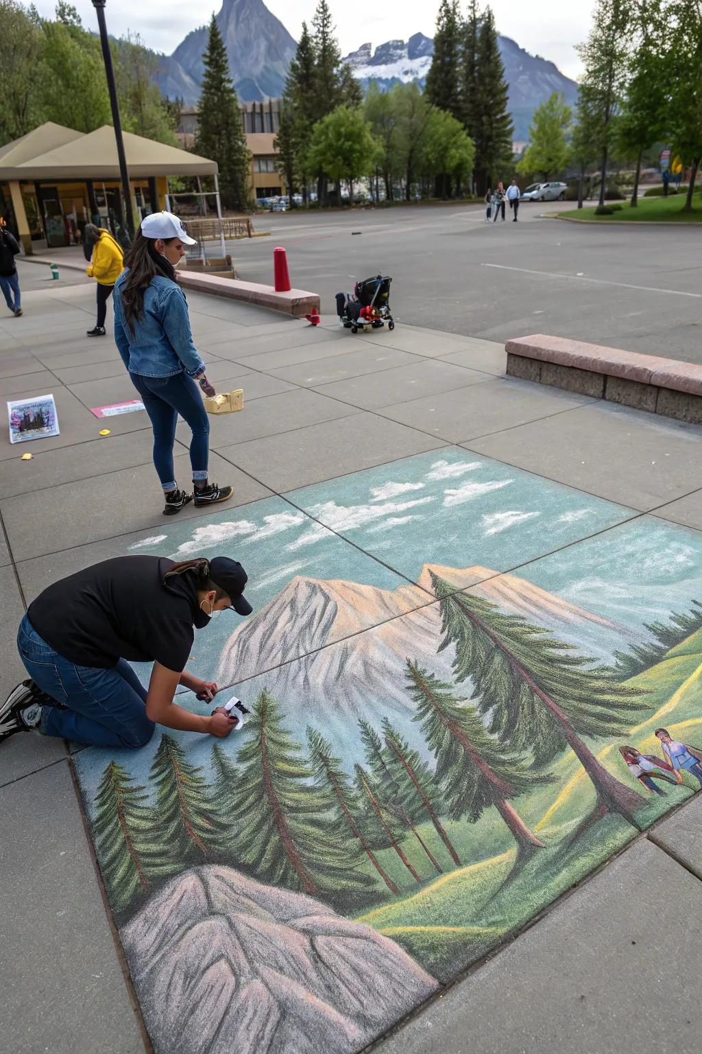 A stunning chalk landscape capturing the beauty of nature.