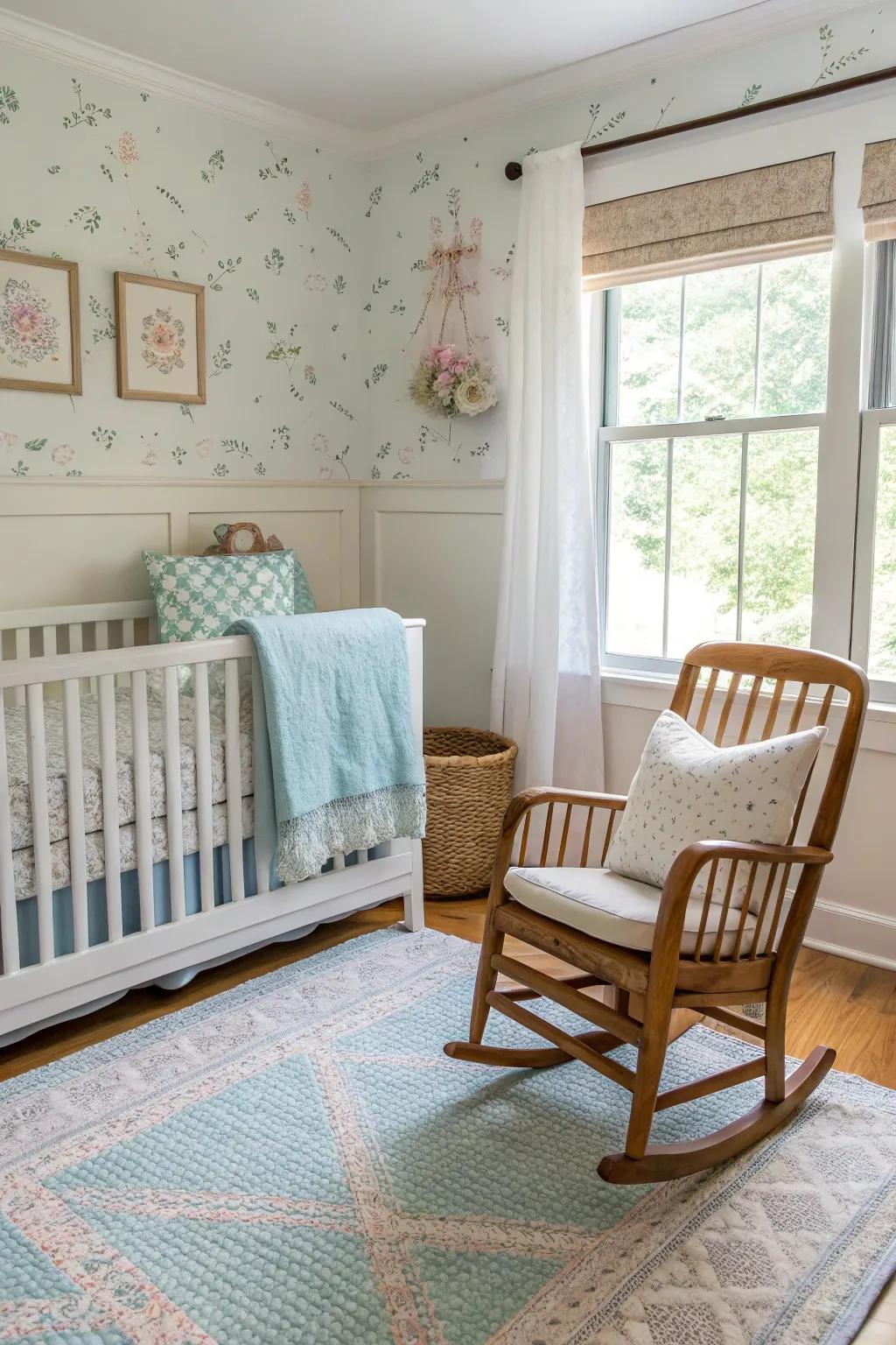 Custom nursery furniture creating a dreamy and functional space