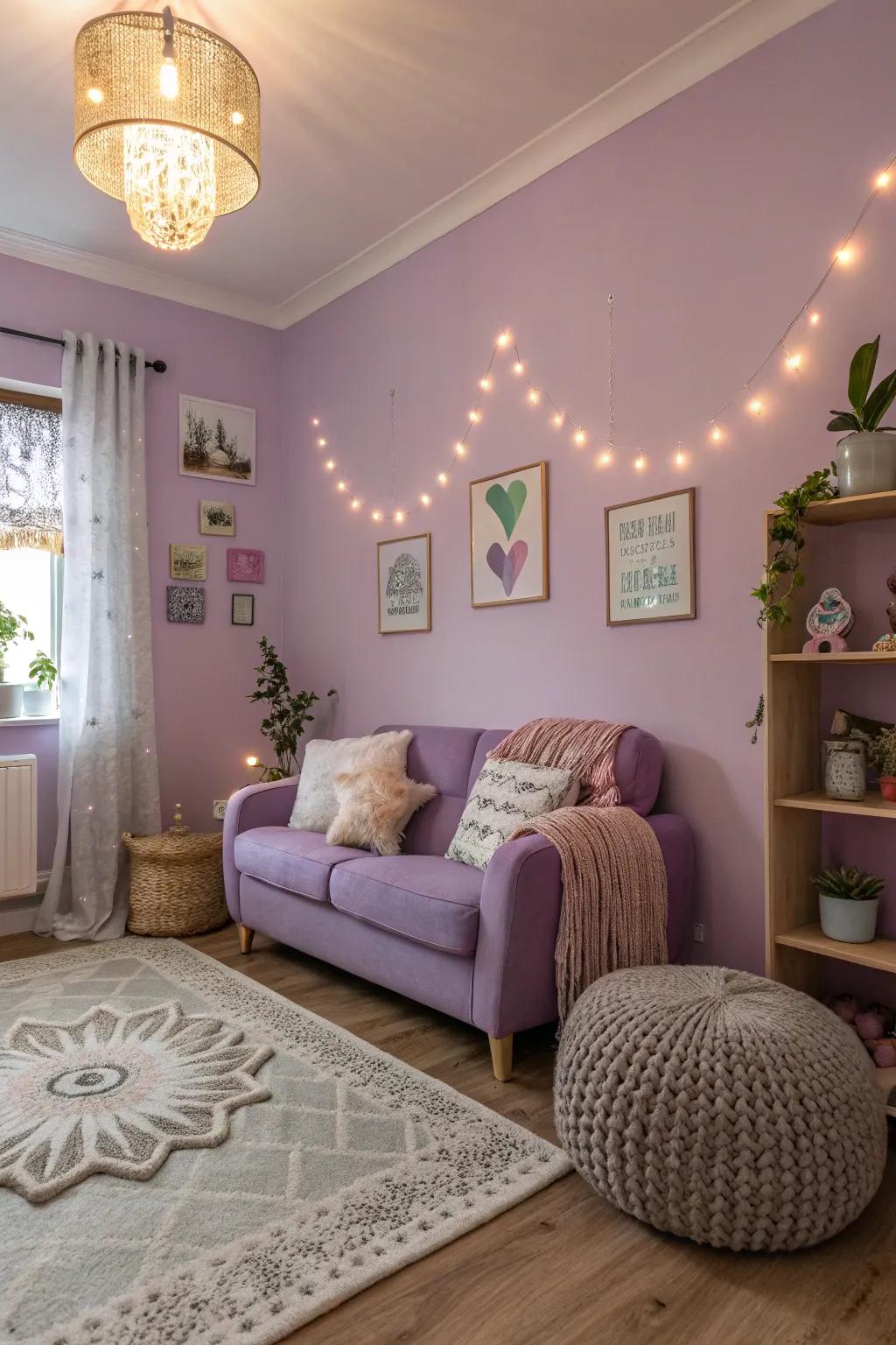 Lilac adds a whimsical and subtle allure.