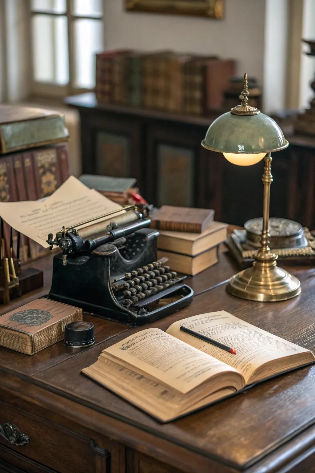 Prohibition-era artifacts add authenticity and historical context.
