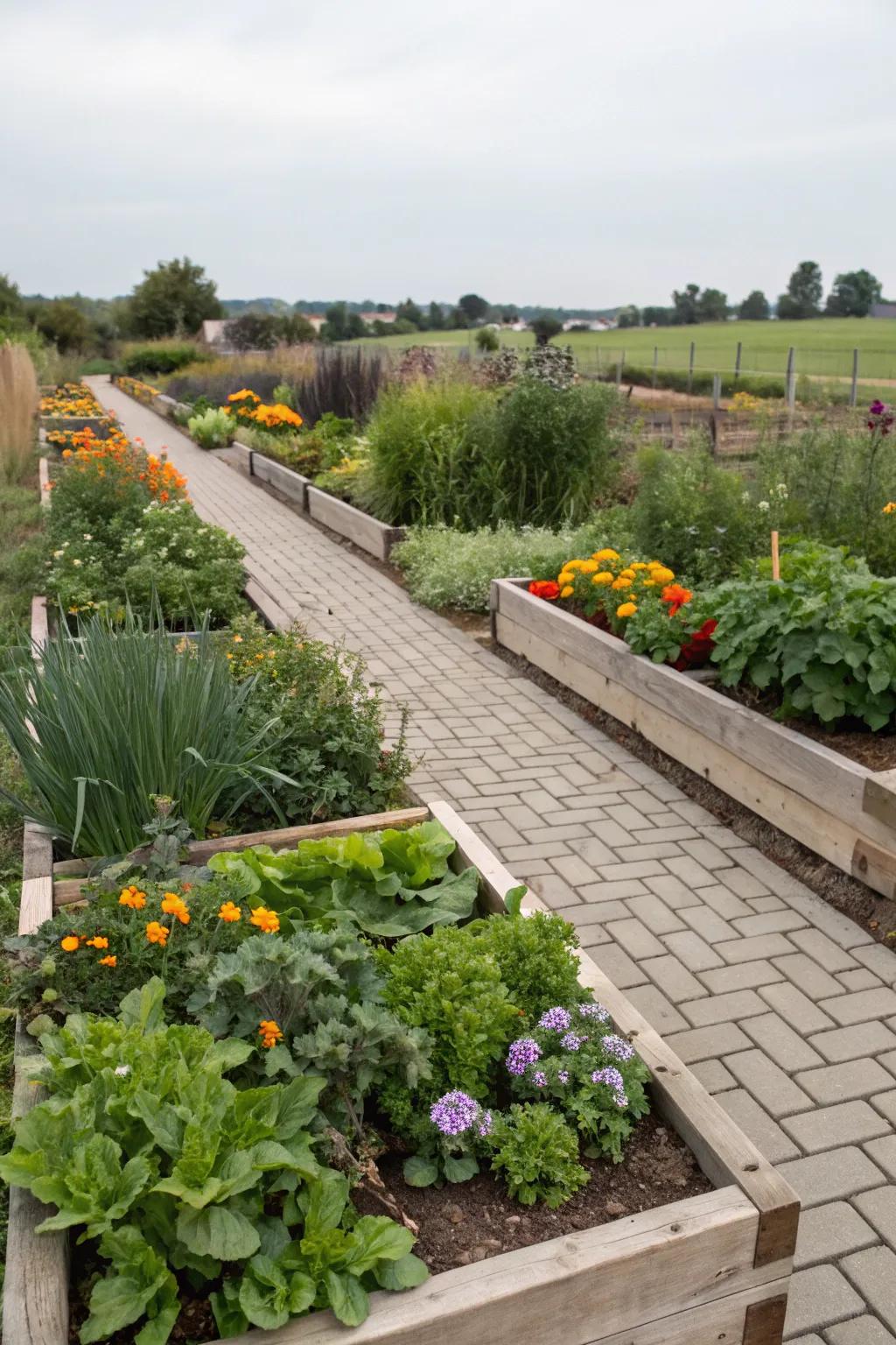 Combine beauty and functionality with edible plantings.