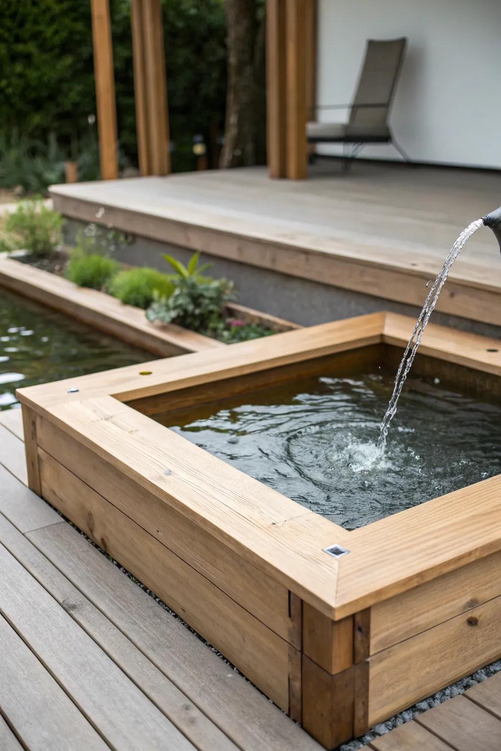 Achieve tranquility with a minimalist, Zen-inspired pond.