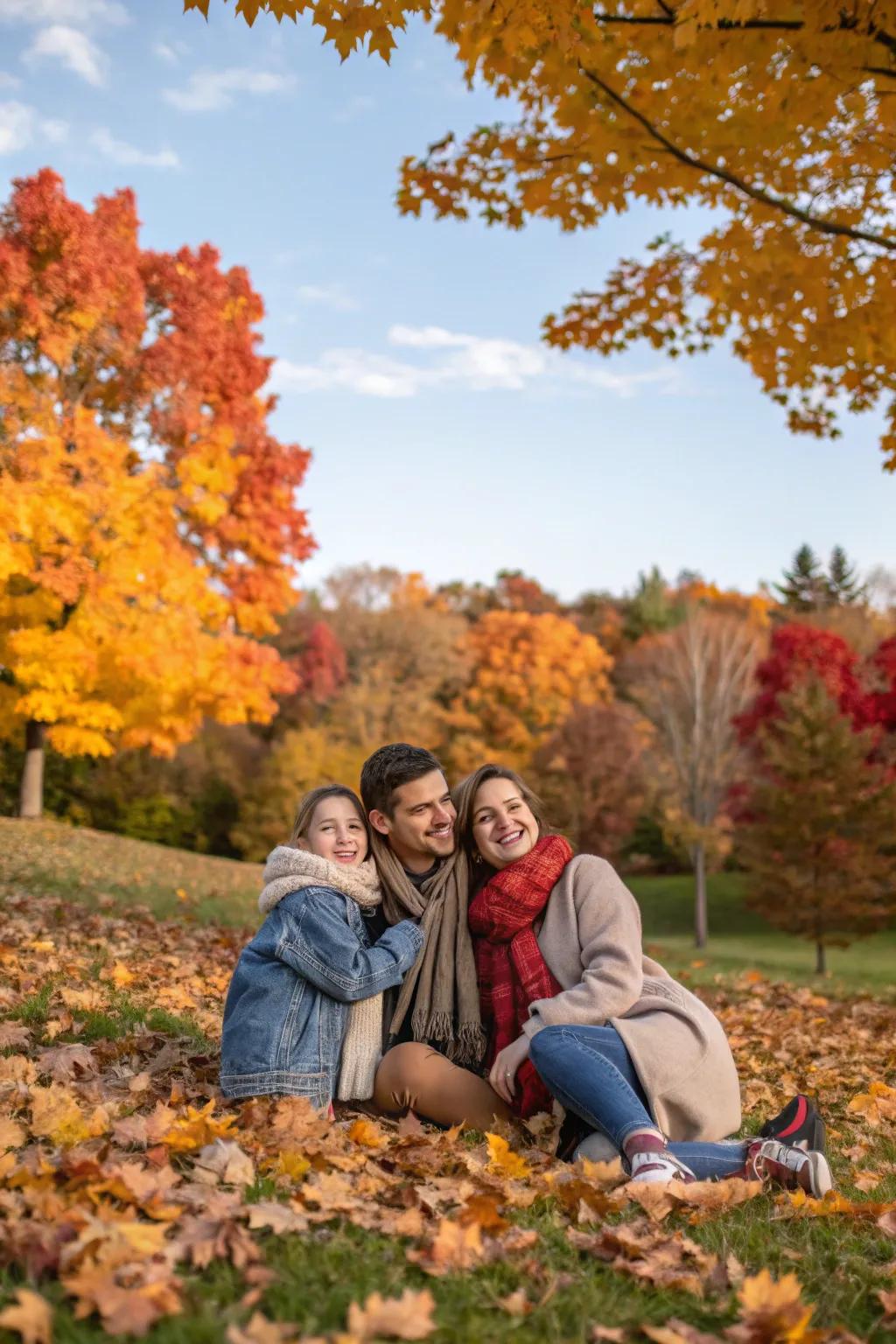 Seasonal themes bring a unique flair to family photography.