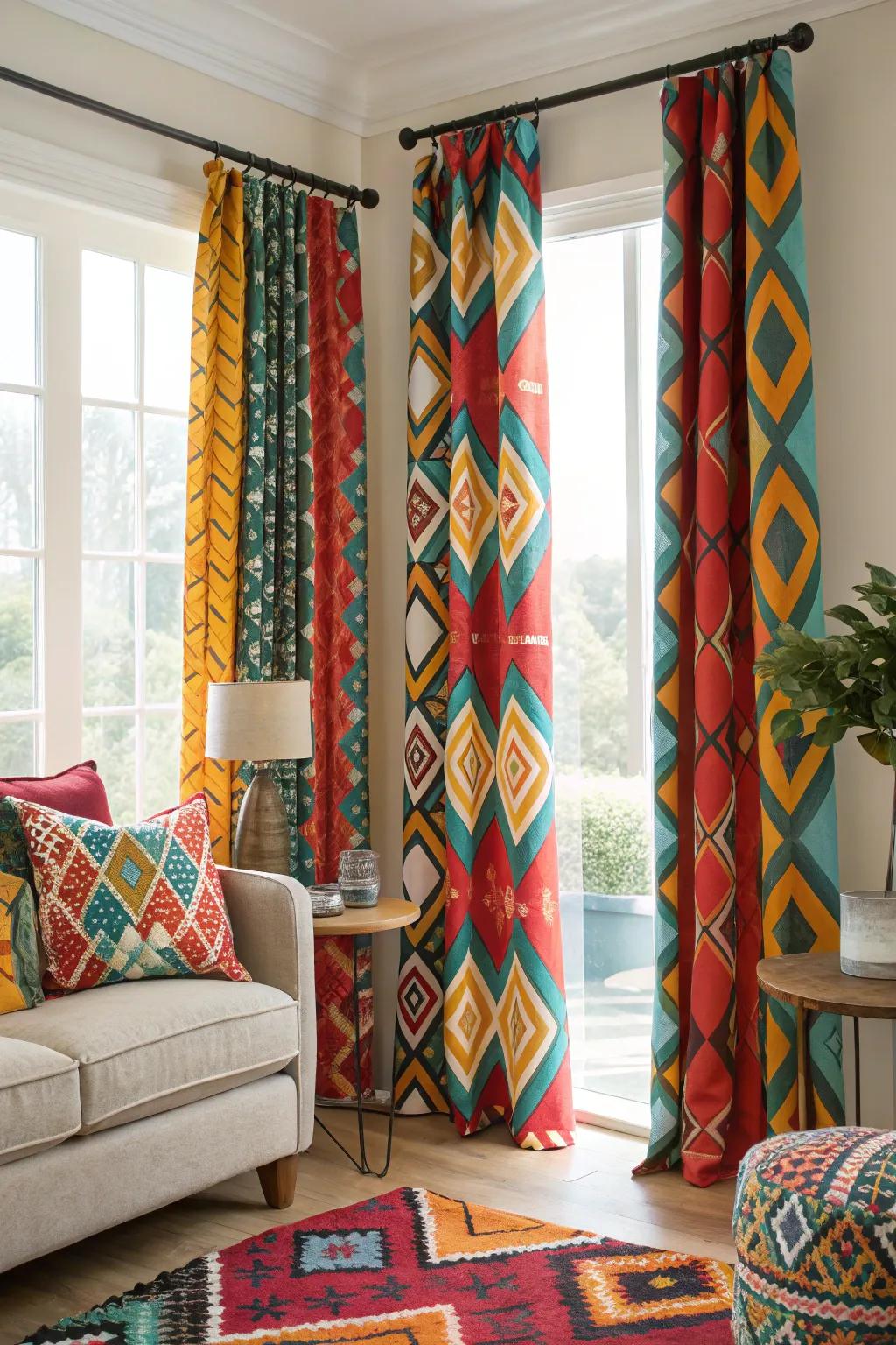 Bold patterns can transform your room into a statement piece.