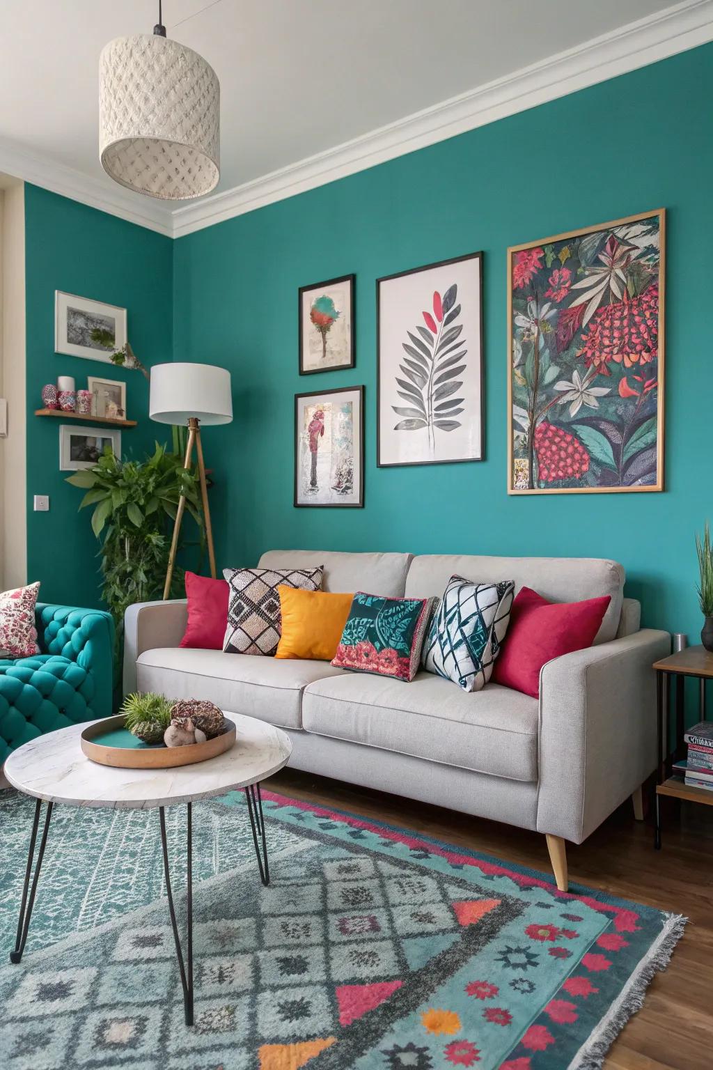 Inject energy into your space with vibrant colors.