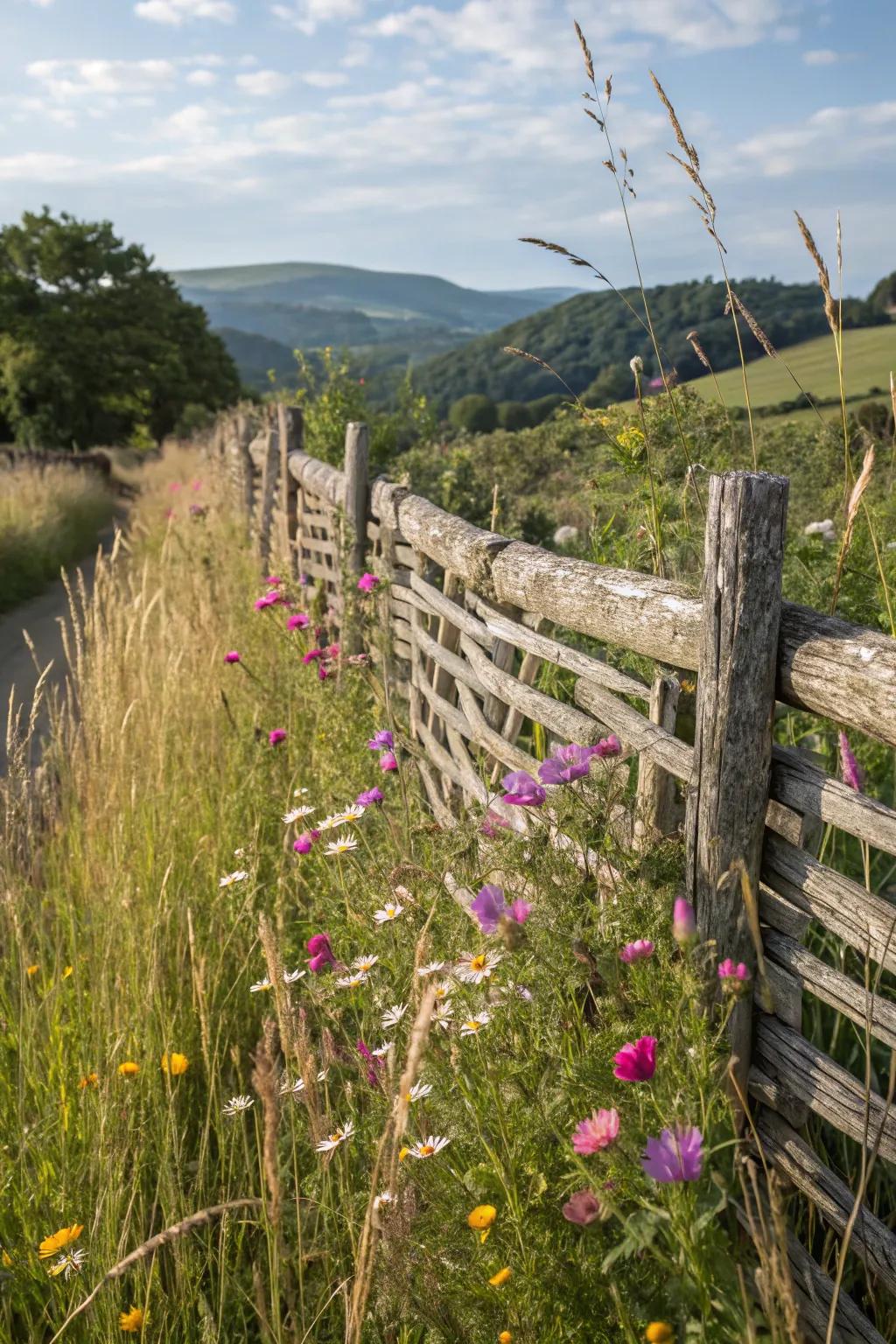 The basket weave pattern adds rustic charm to any garden.