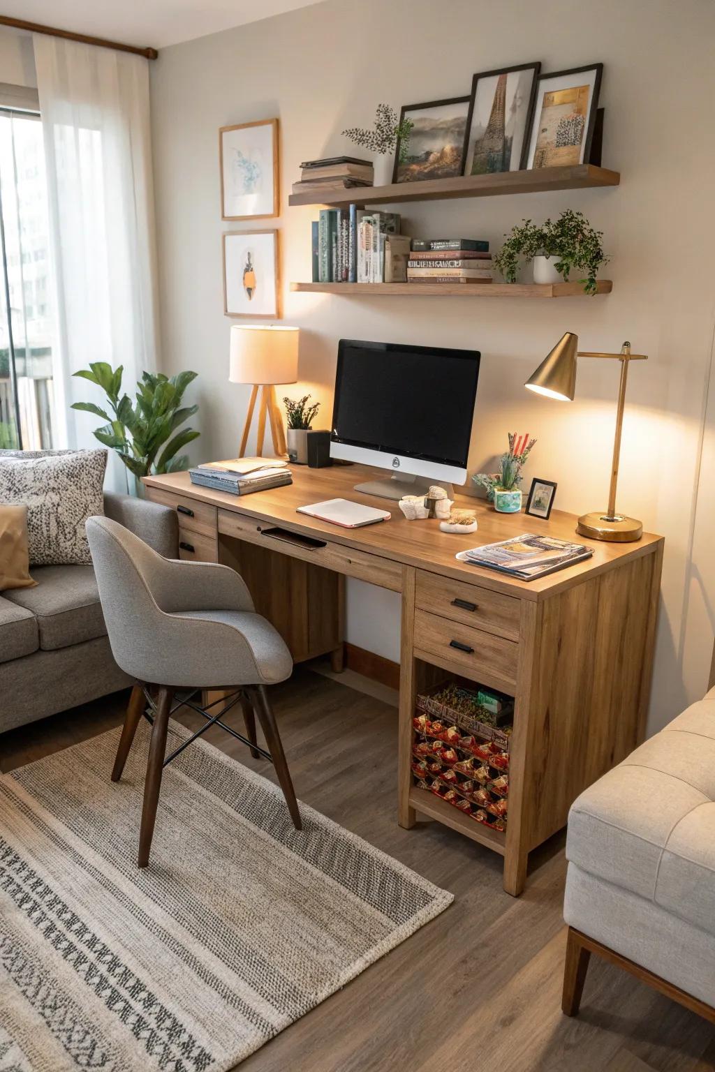 Make corners work for you with a space-efficient corner desk.