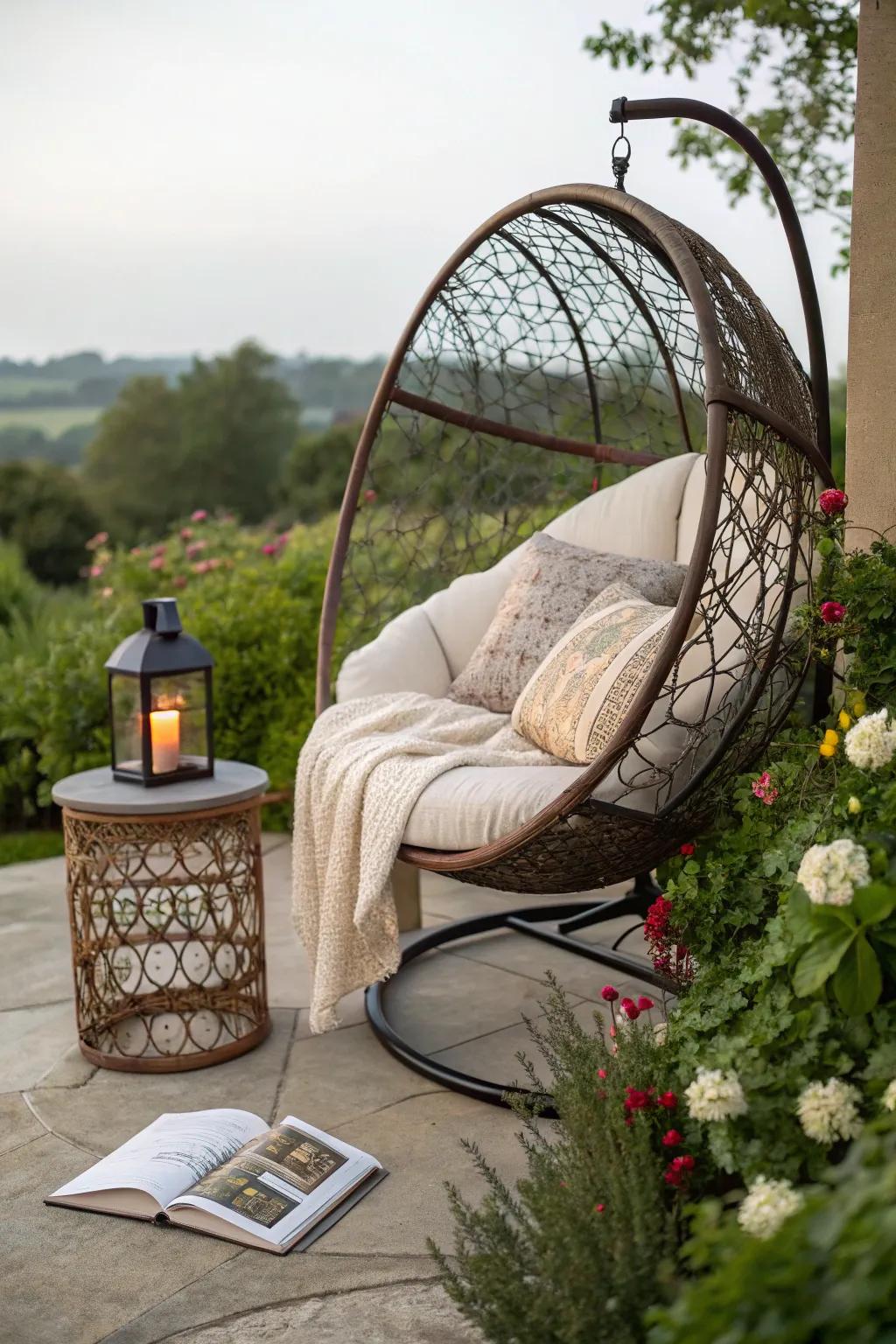 A perfect spot for reading and relaxation.