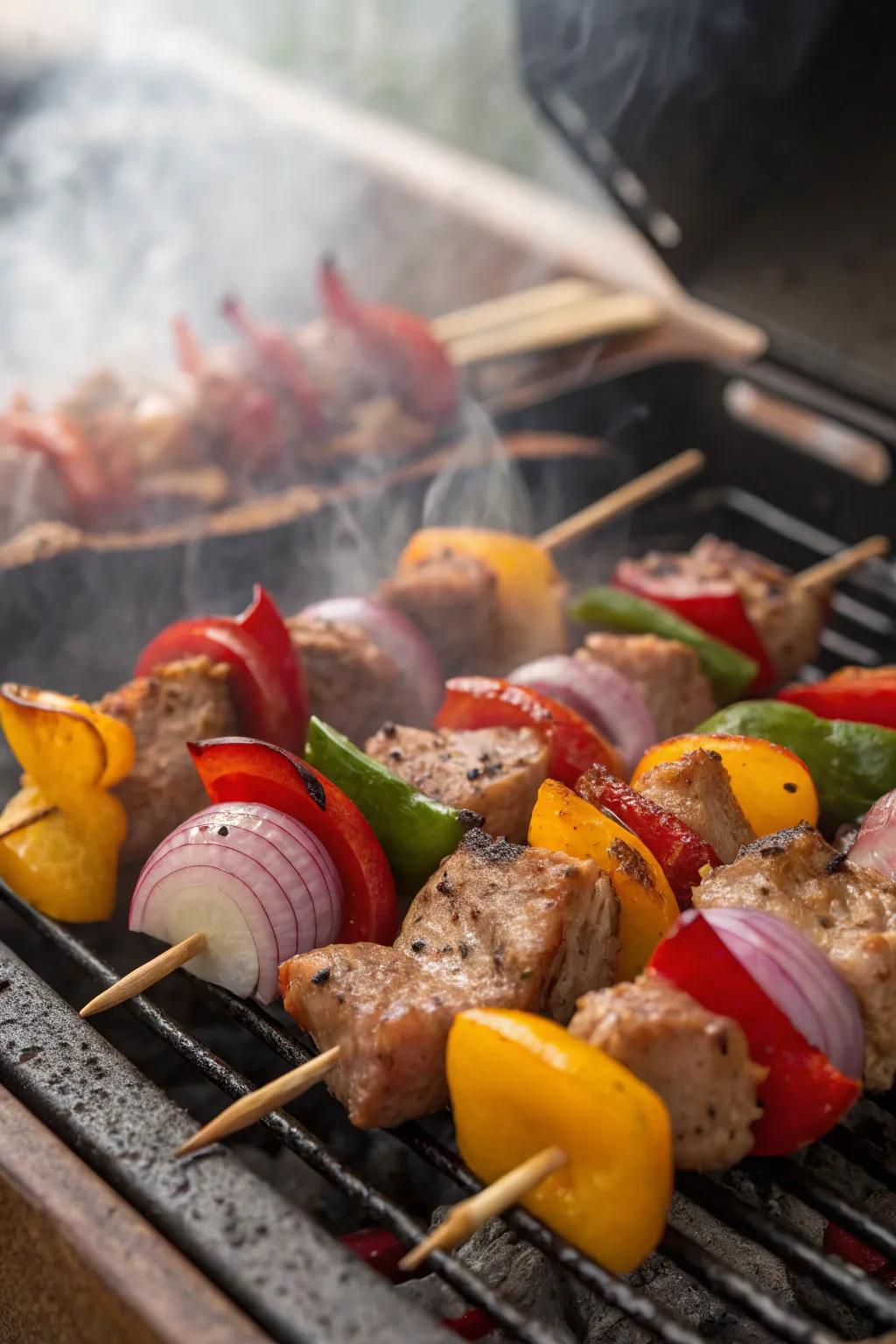 Bright and delicious, skewers are a grill favorite.