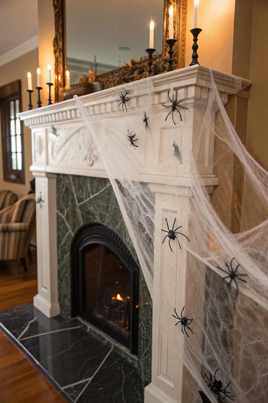 Cobwebs weave a tale of mystery and intrigue.