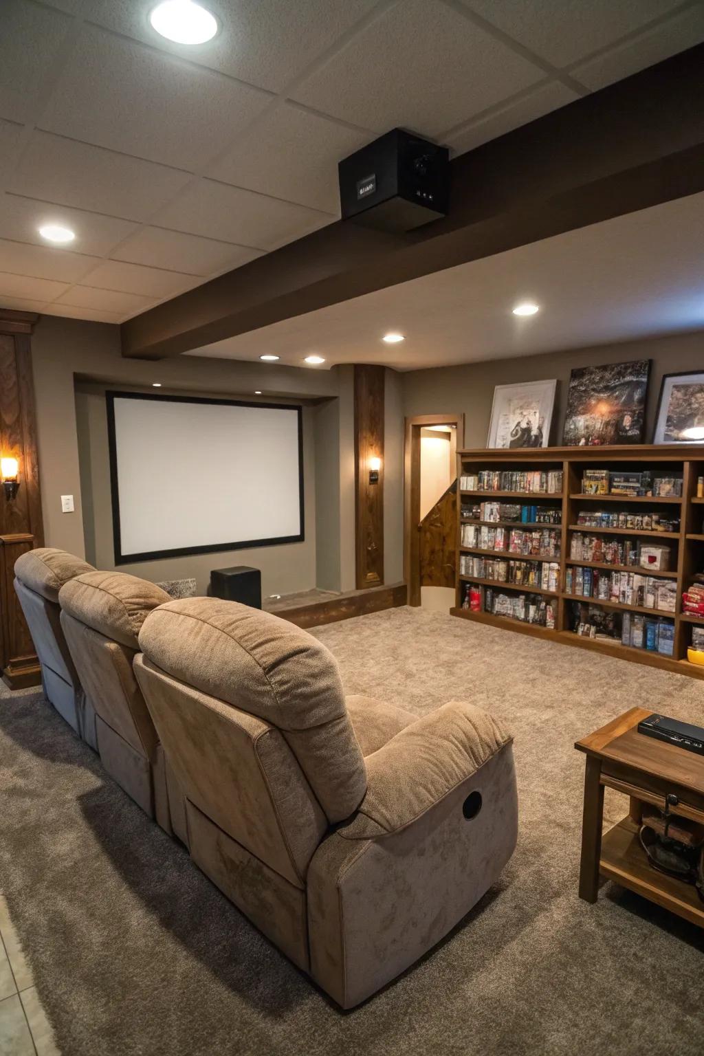 A large screen transforms any room into a cinematic paradise.