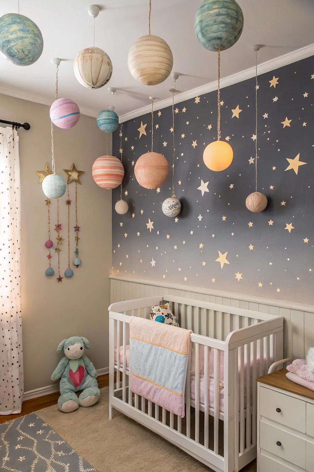 Explore the cosmos from the comfort of your nursery.