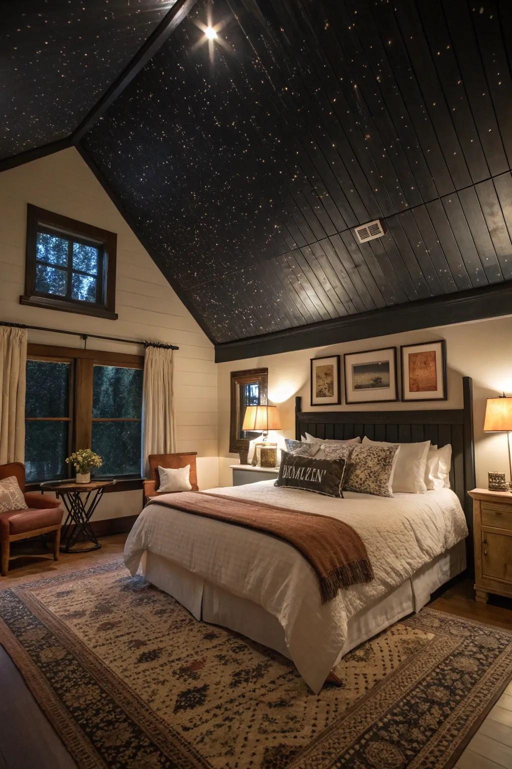 Dark Ceilings for a Cozy Retreat