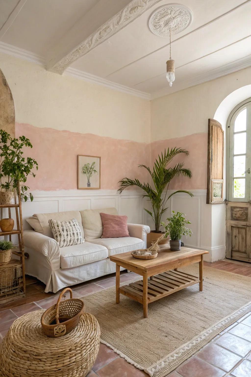 A soothing color palette for a serene atmosphere.