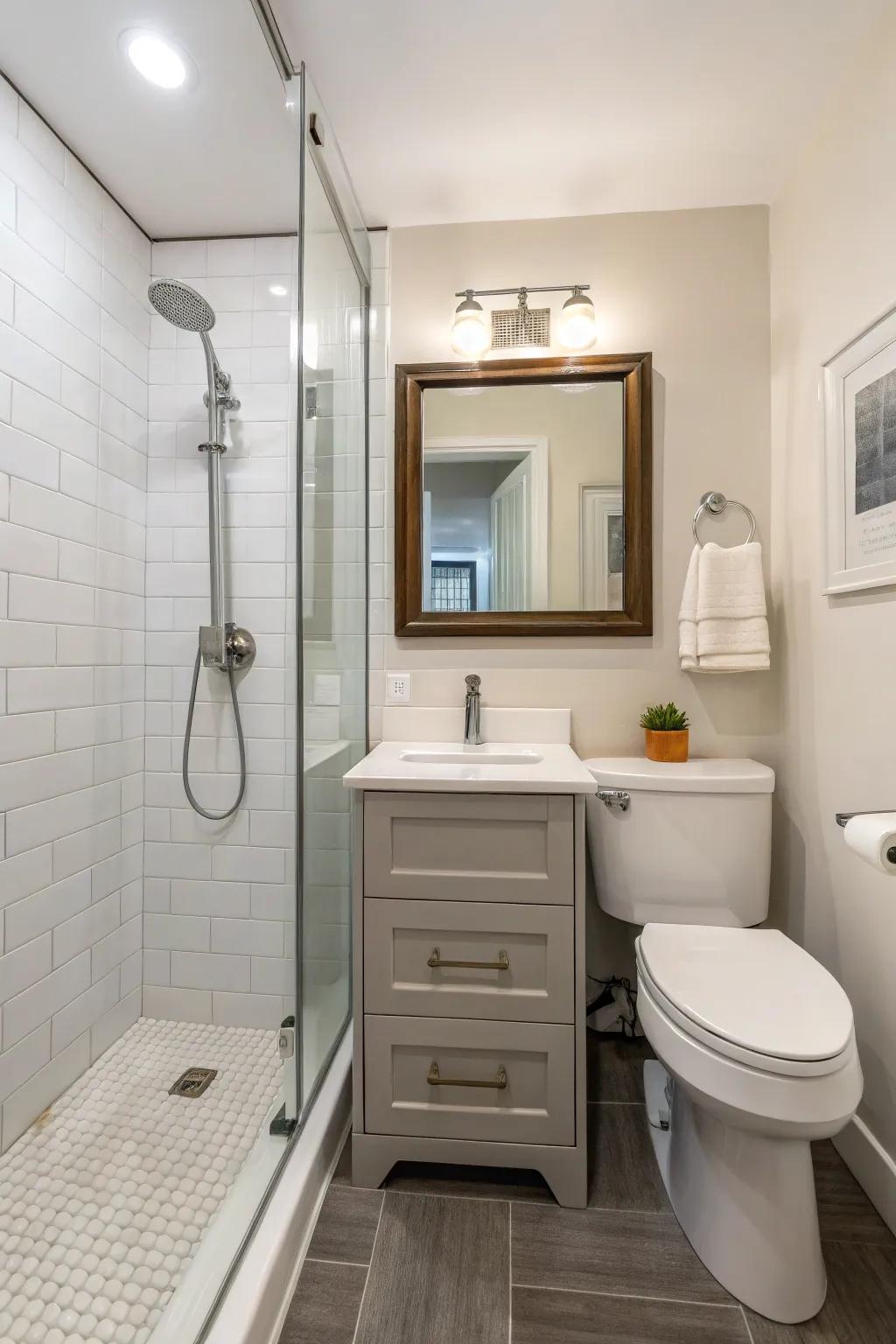 Efficient layouts make the most of every inch in your bathroom.