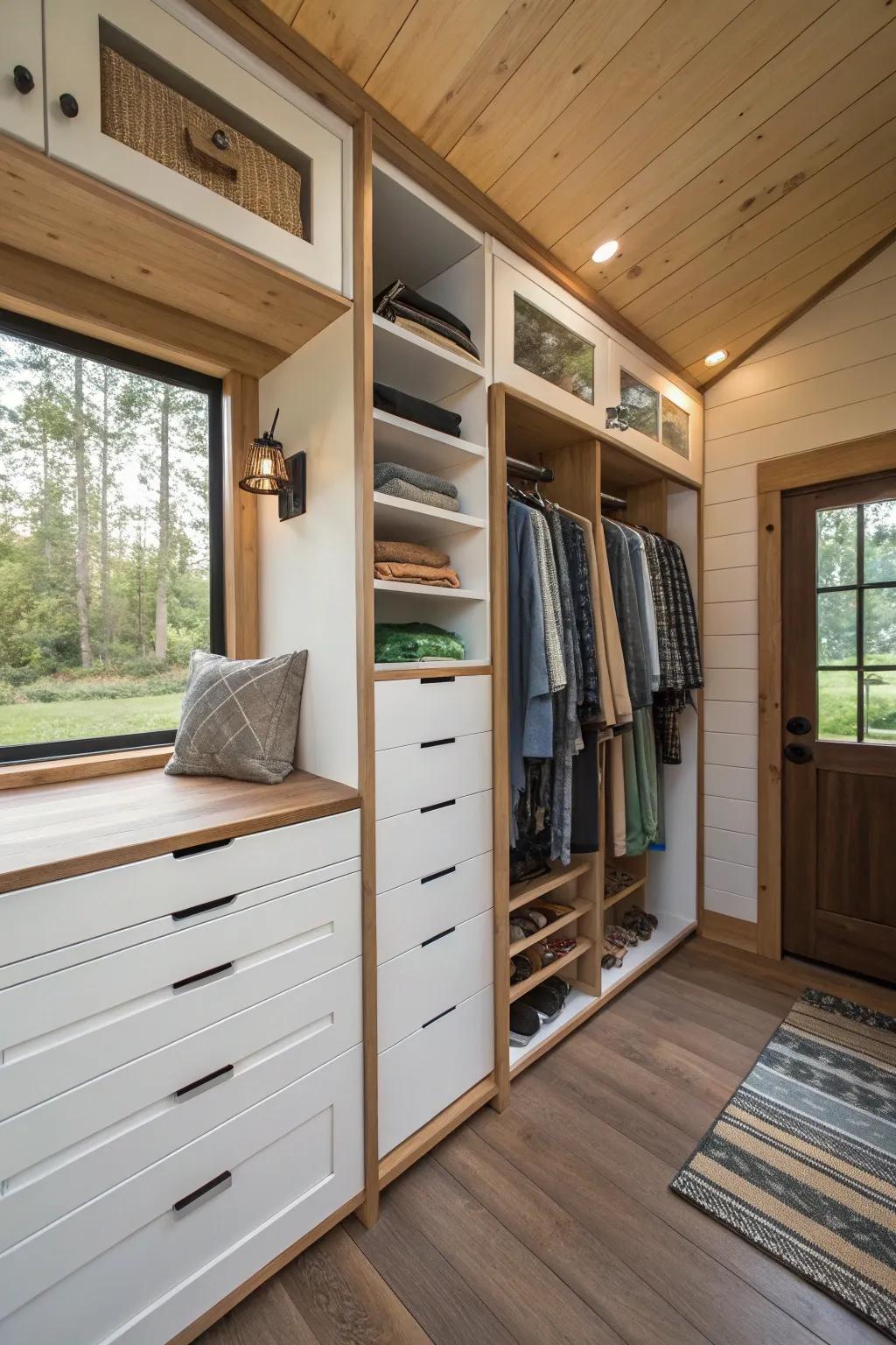 Custom built-ins maximize space like a designer suit.