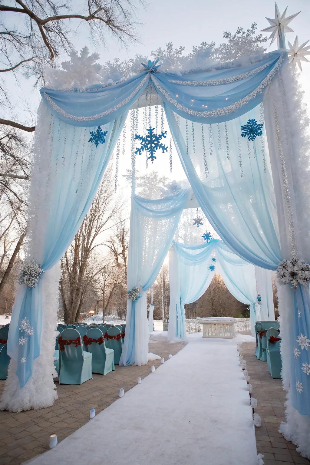 An ice castle theme turns your event into a winter fairy tale.