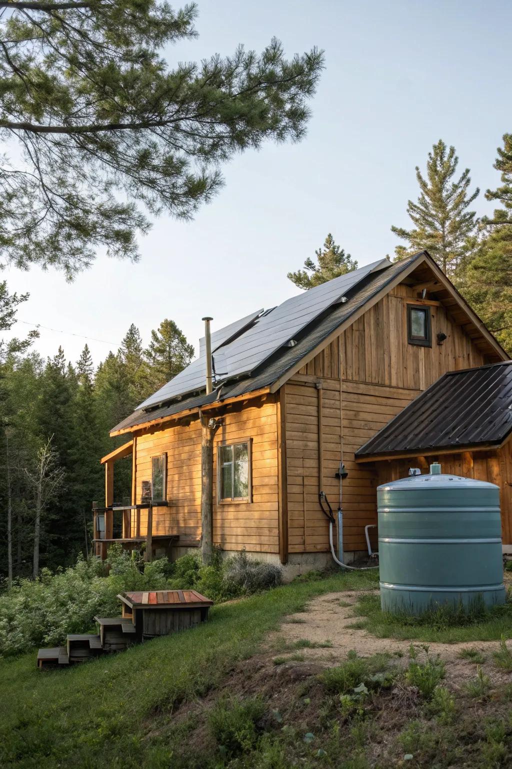 Sustainable cabin design with eco-friendly features