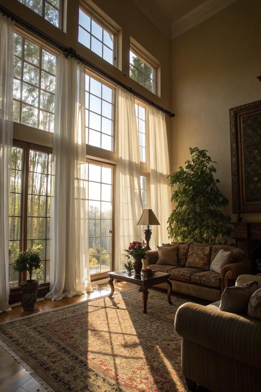 Natural light enhances the cozy ambiance.