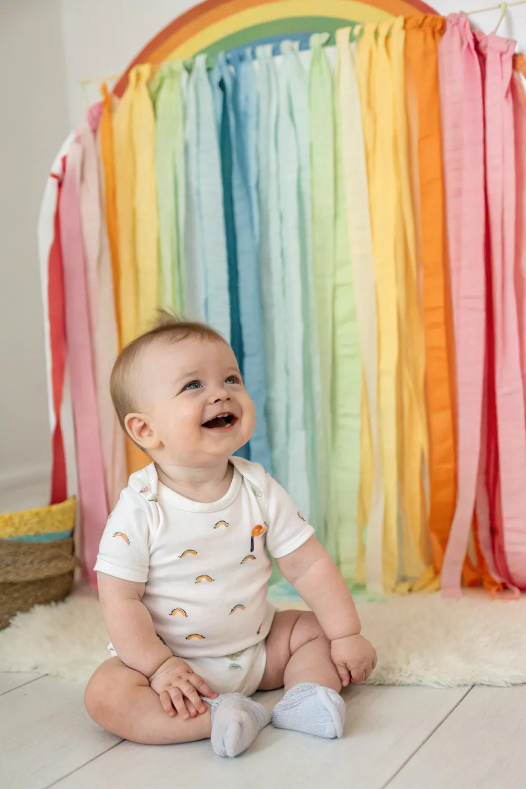 A burst of colors to brighten up the photo session.