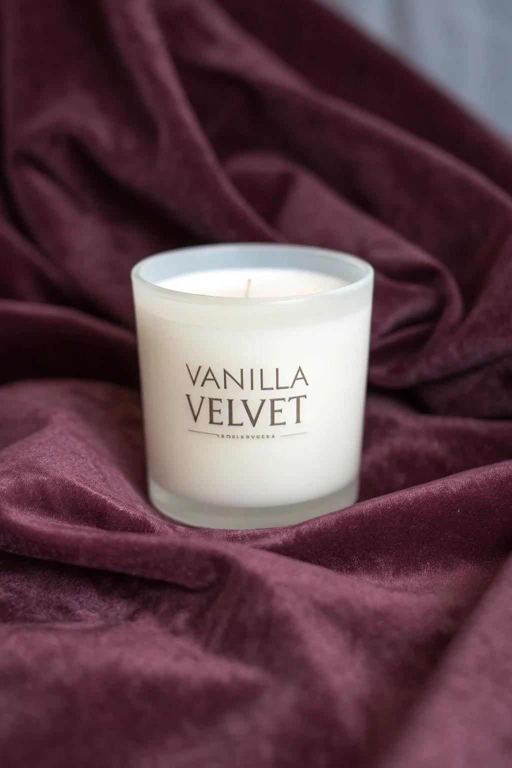 Vanilla Velvet Candle for Cozy Afternoons