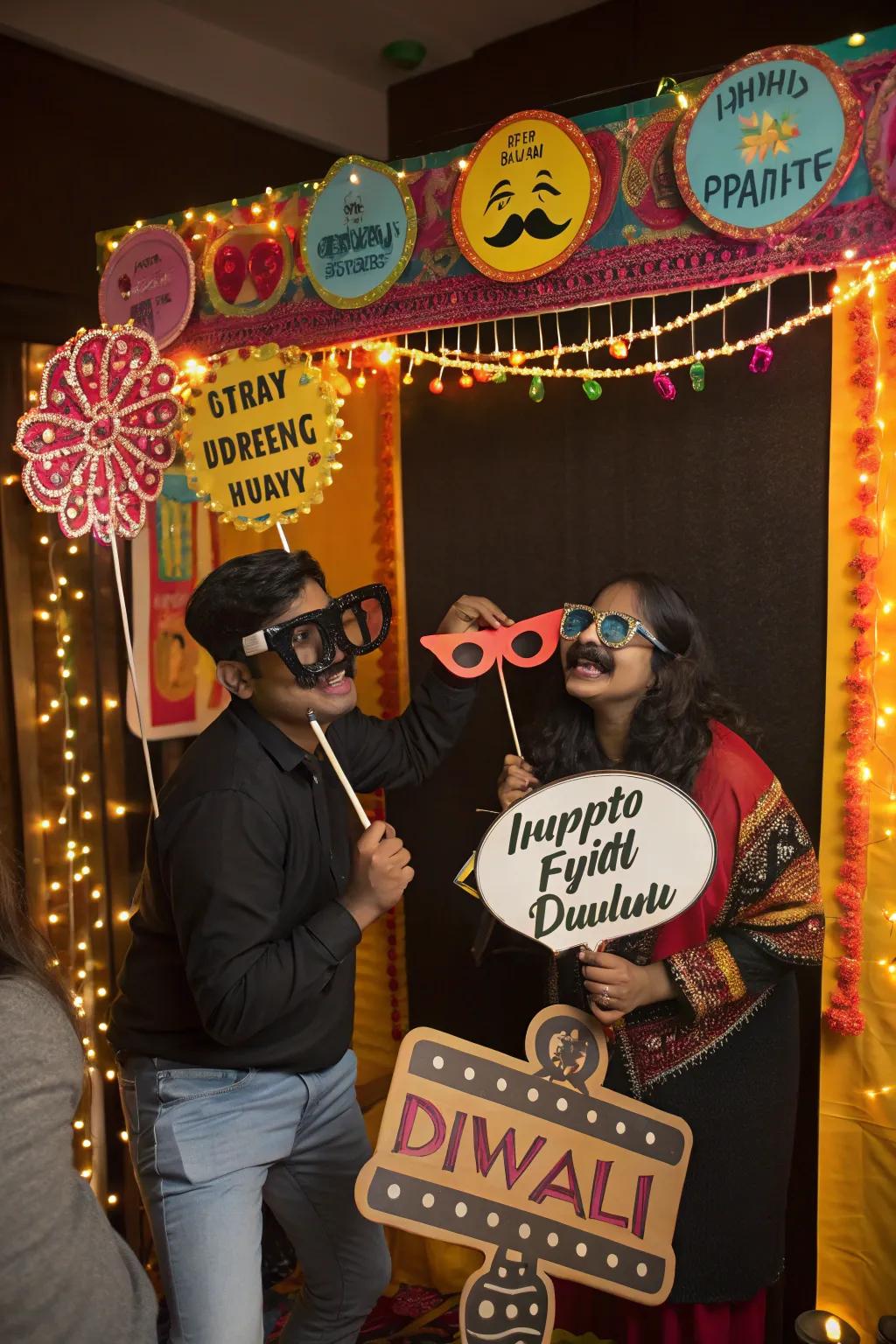 An array of playful props to spice up your Diwali photos.