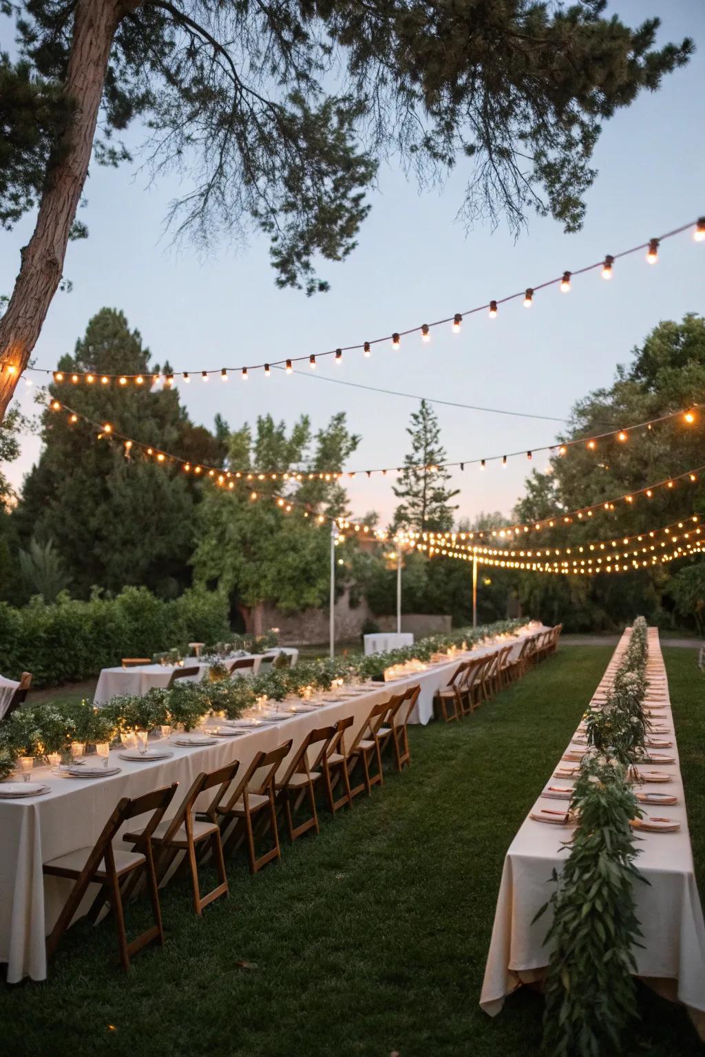 Outdoor gatherings with a hint of magic.