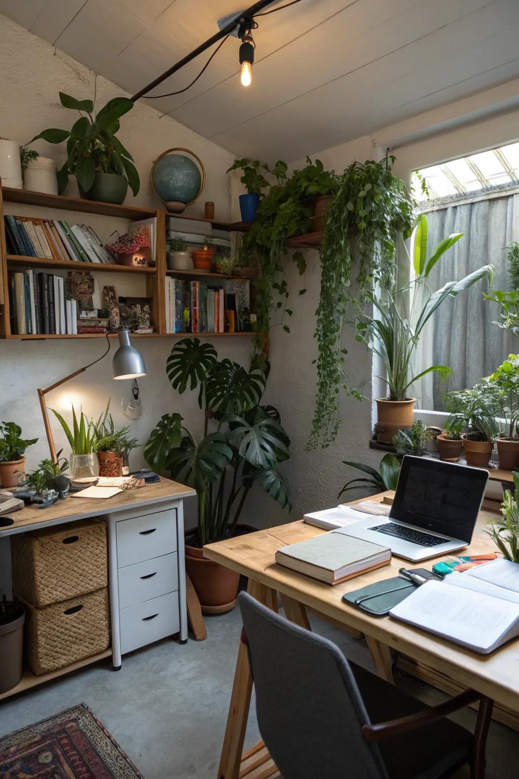 Plants can breathe life into your workspace.