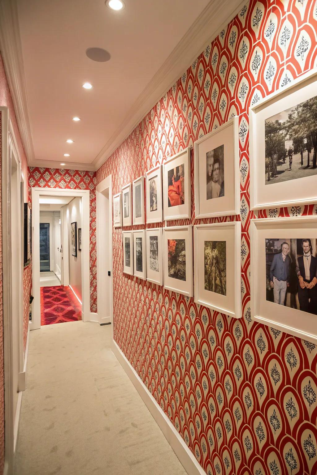 Elevate your photo wall with a statement-making backdrop.