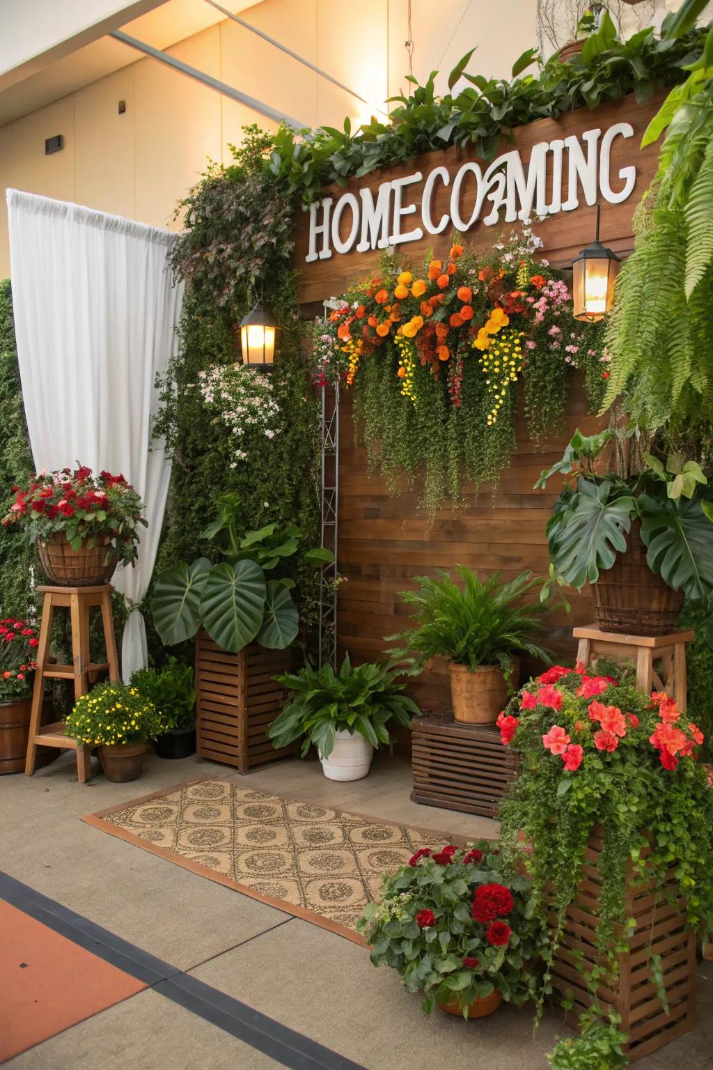 Greenery adds a natural elegance to any setting.