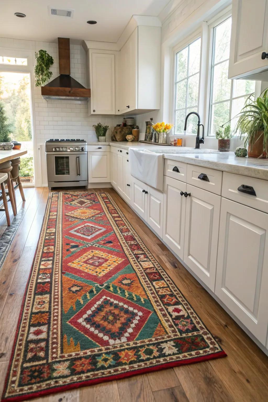 Bold patterns can transform your kitchen into a vibrant and artistic space.