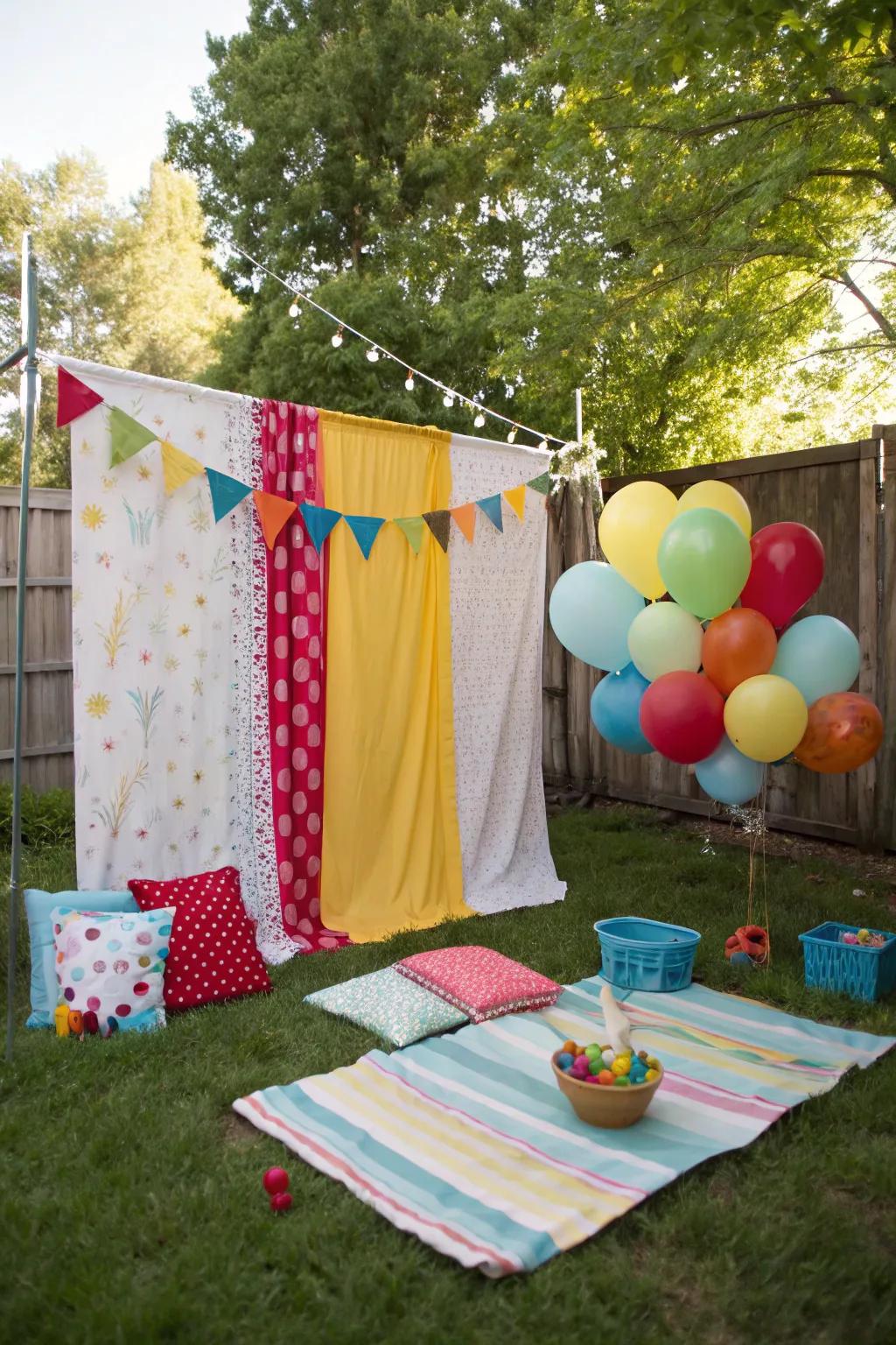 Capture unforgettable moments with a DIY photo backdrop.