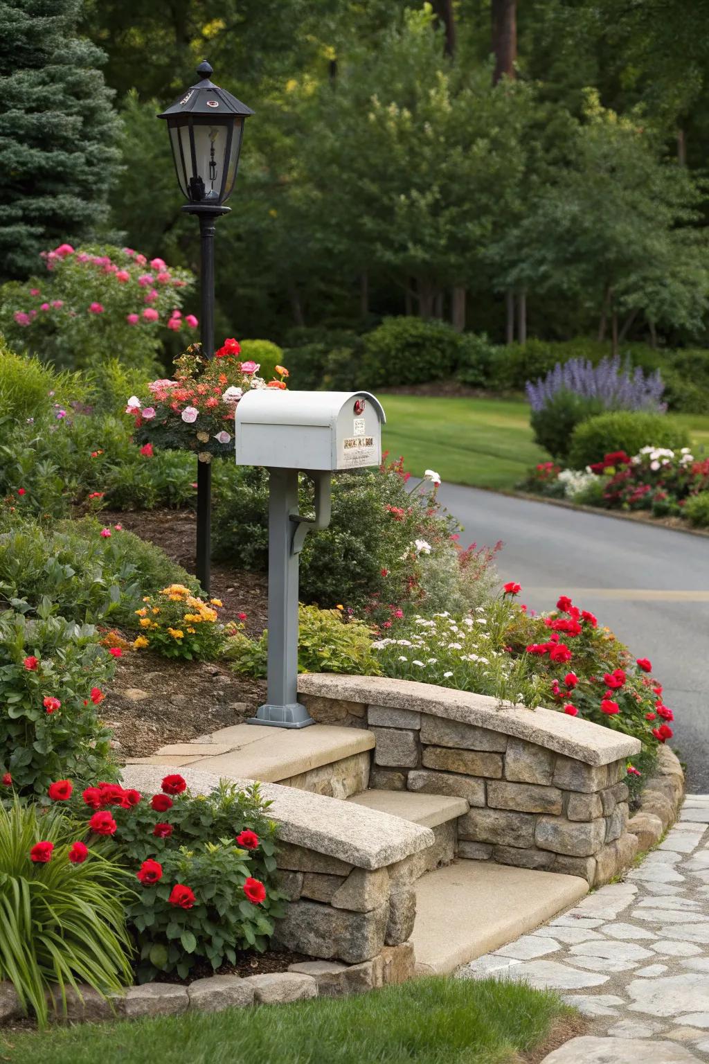 Stone borders bring a touch of elegance and structure to your flower bed.