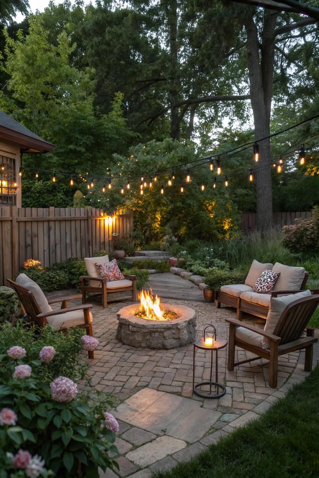 A fire pit can be the heart of your backyard, perfect for gatherings.