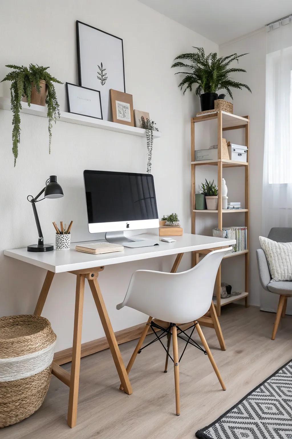 Minimalist decor helps reduce distractions and enhance focus.