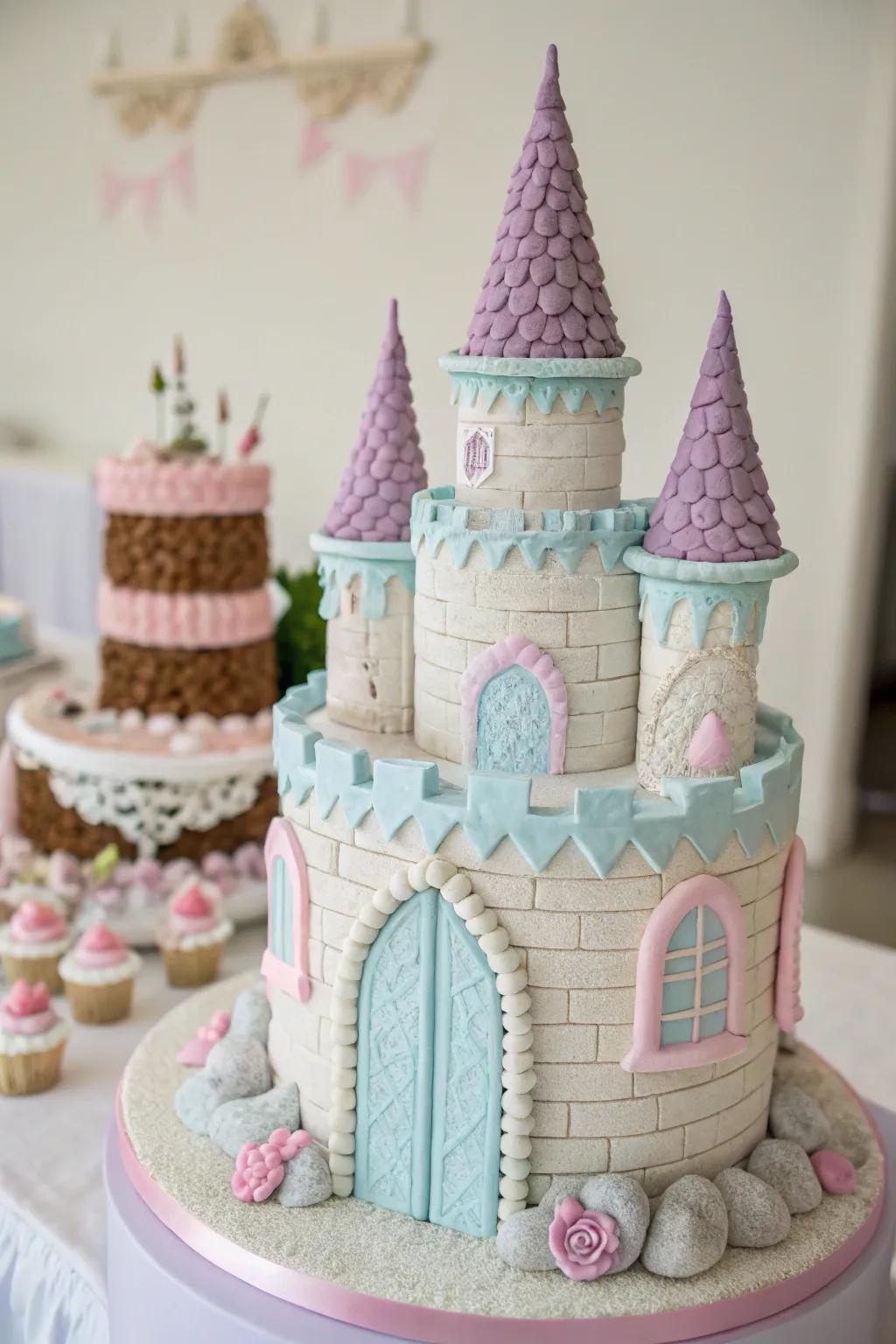 A fairy-tale castle cake fit for royalty.