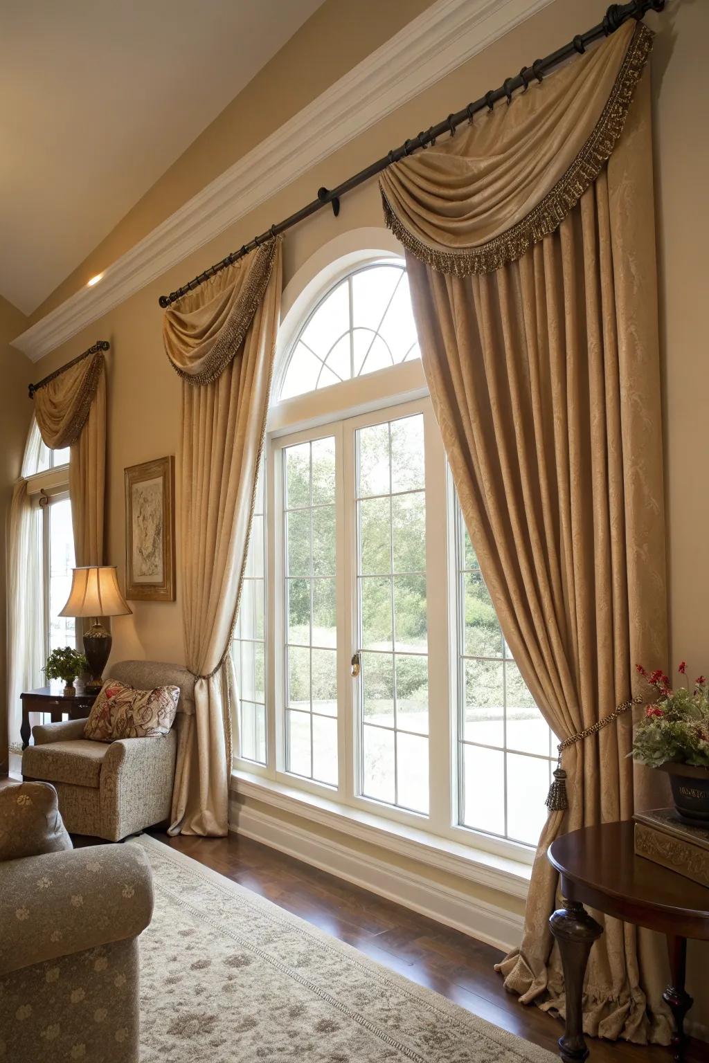 Twist & fit rods create a seamless and elegant curtain solution.