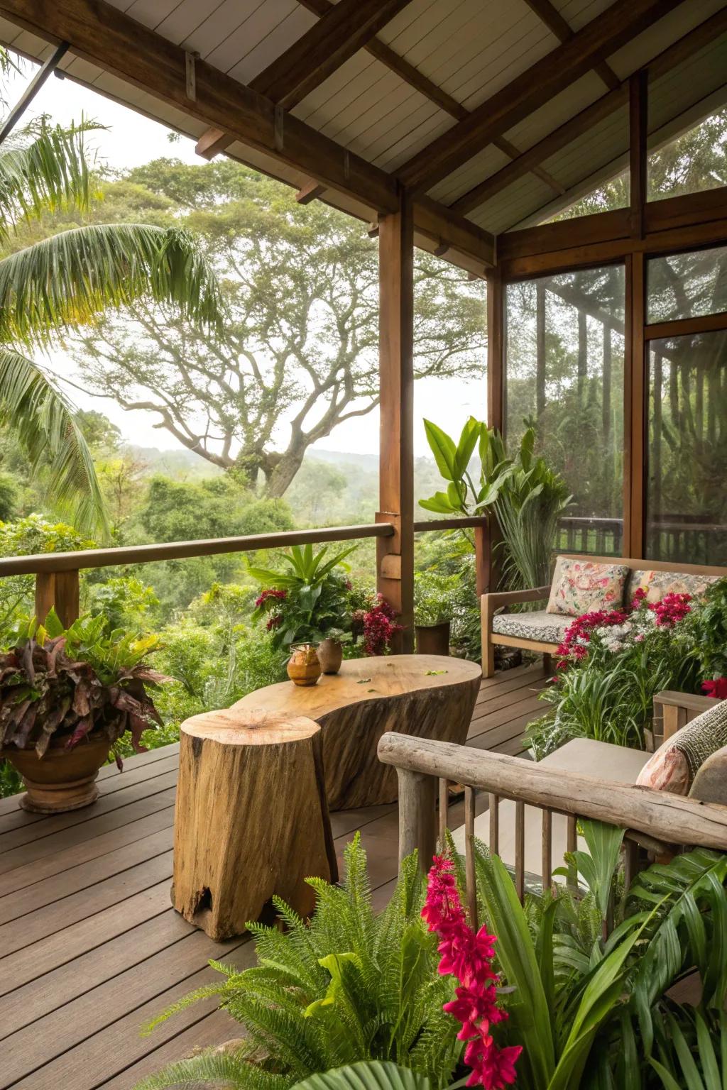 Bring the tropics to your backyard with this getaway design.