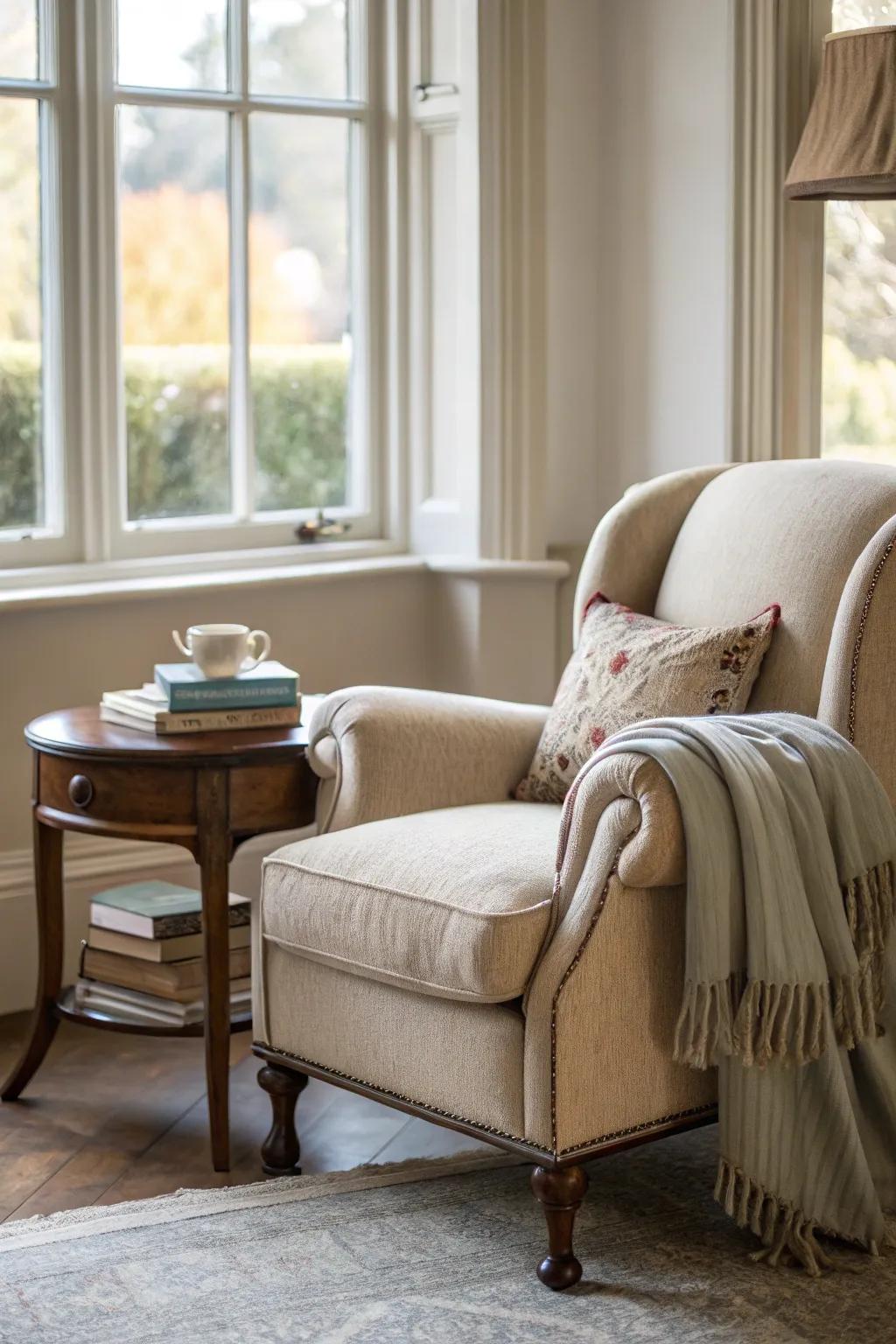 Comfortable seating that invites relaxation.